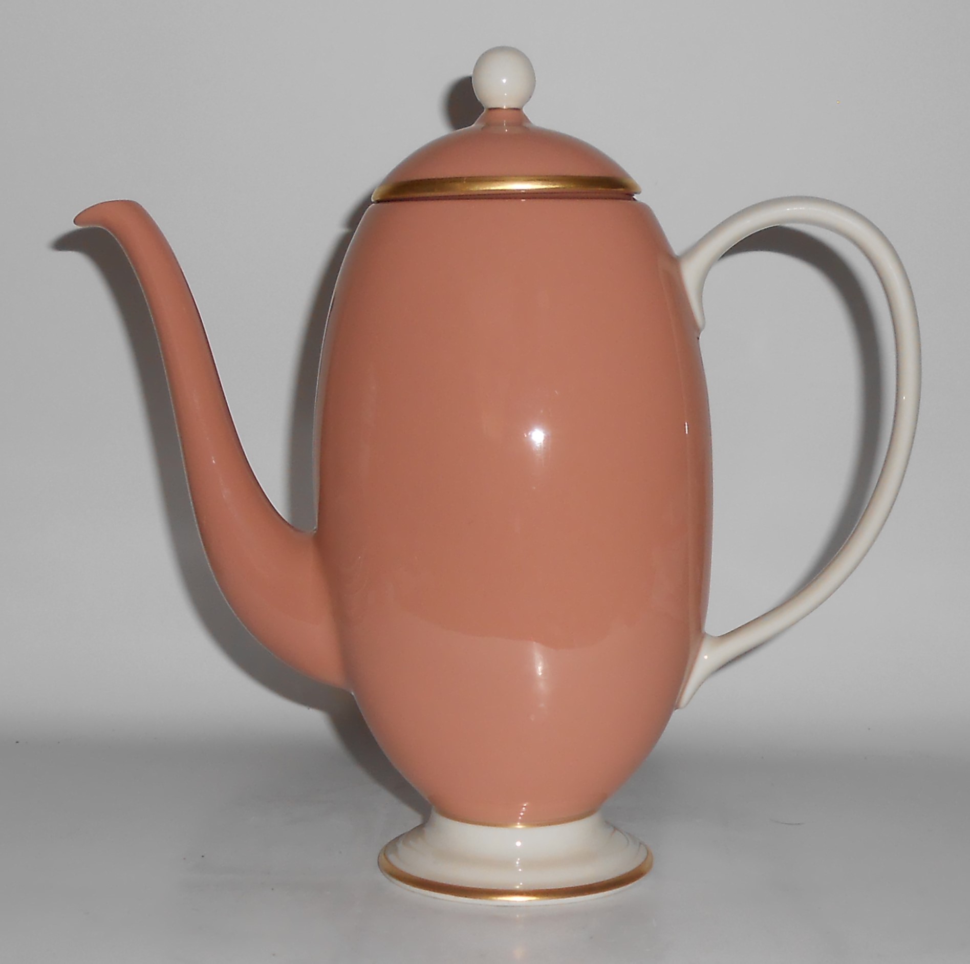 Franciscan Fine China Palomar Pink / Gold Coffeepot w/L
