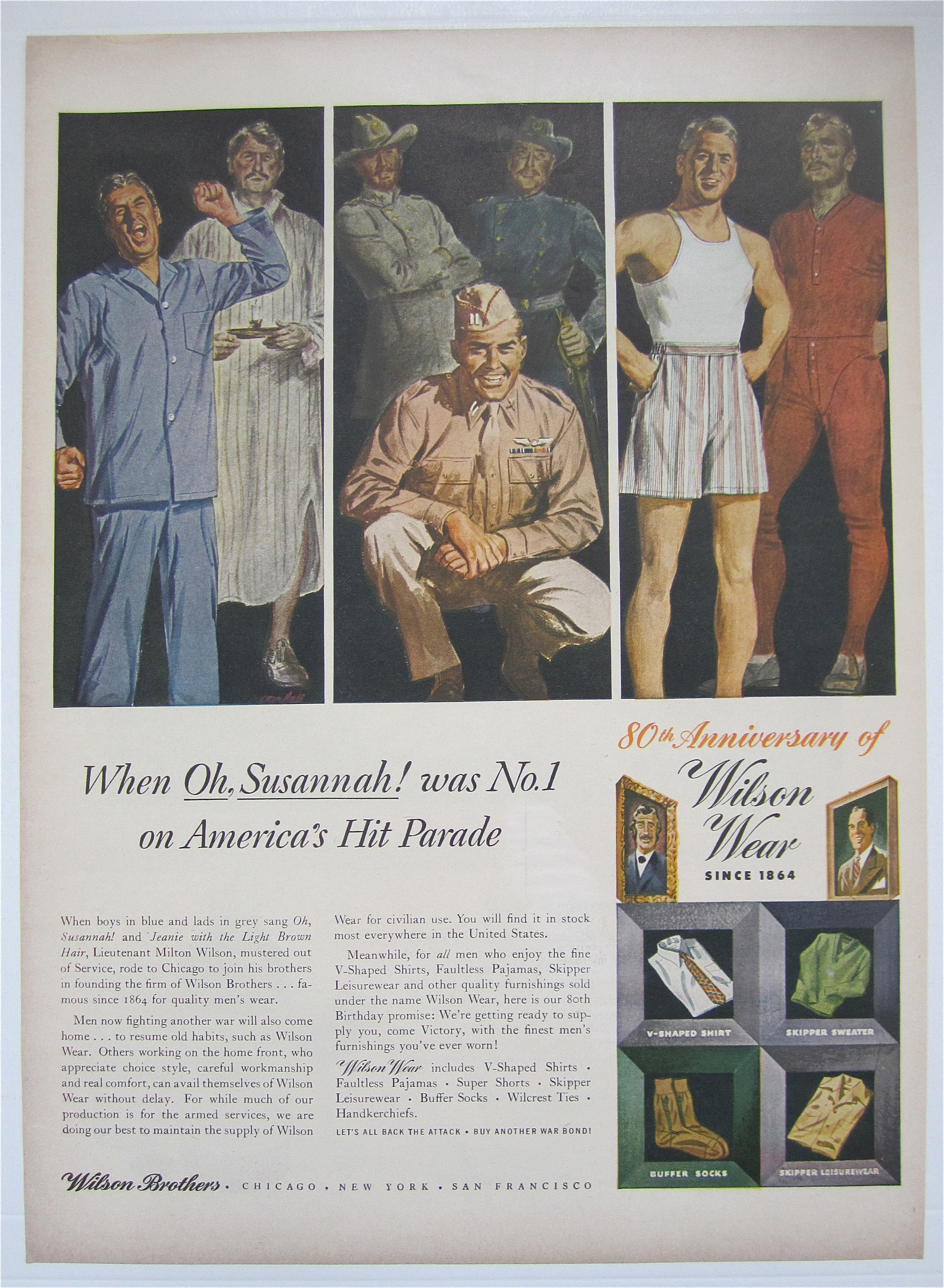 1944 Wilson Wear with Men in Different Clothes