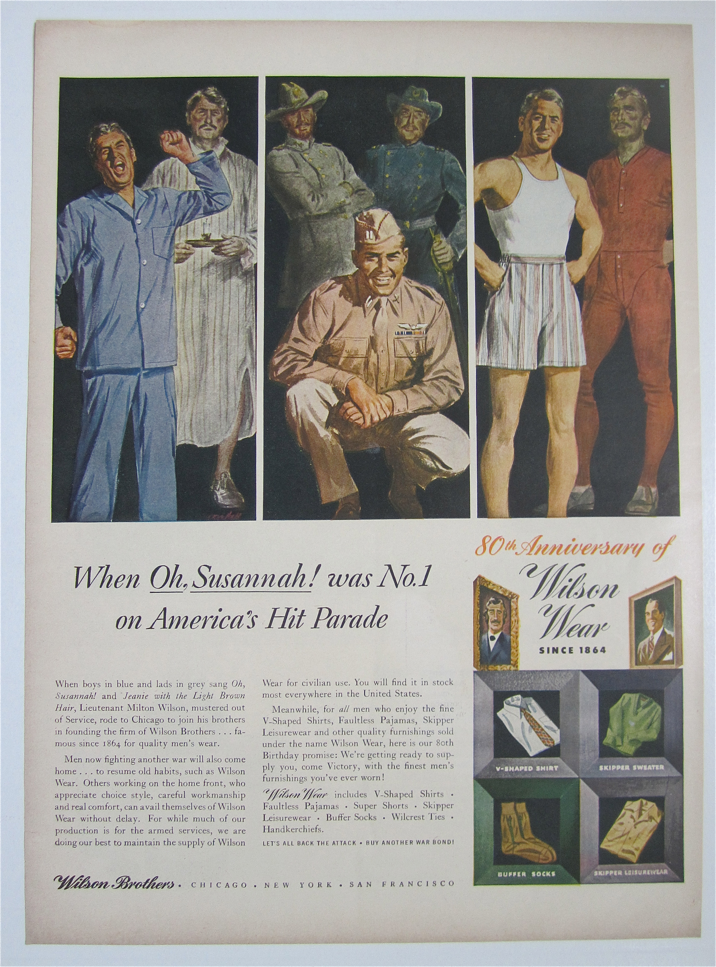 1944 Wilson Wear with Men in Different Clothes