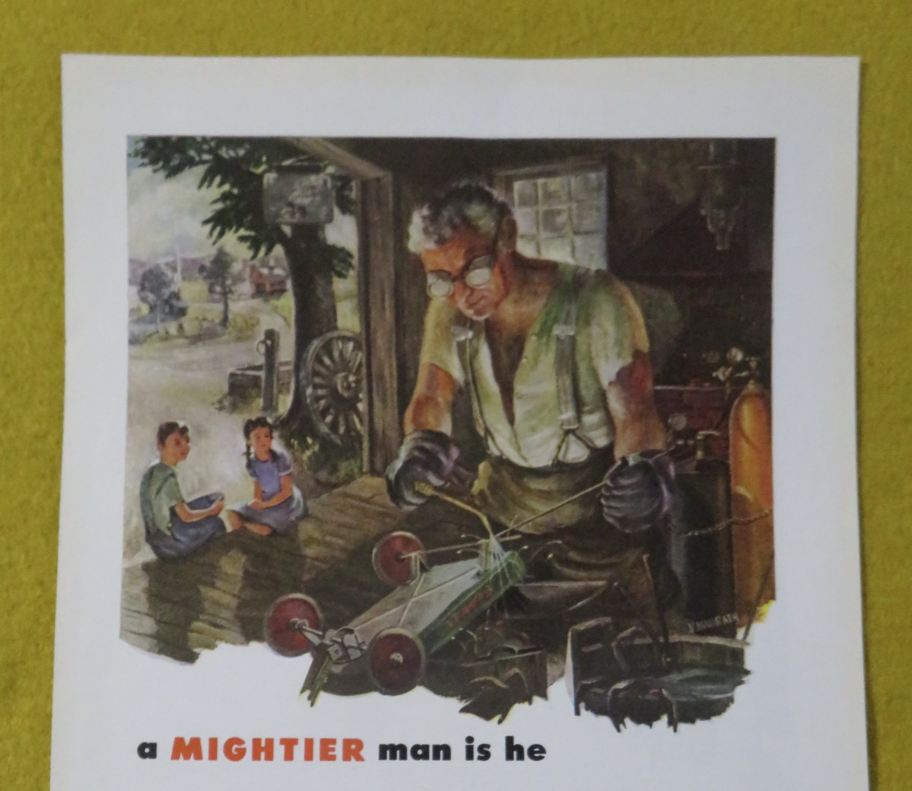 1945 Air Reduction with A Mightier Man Is He