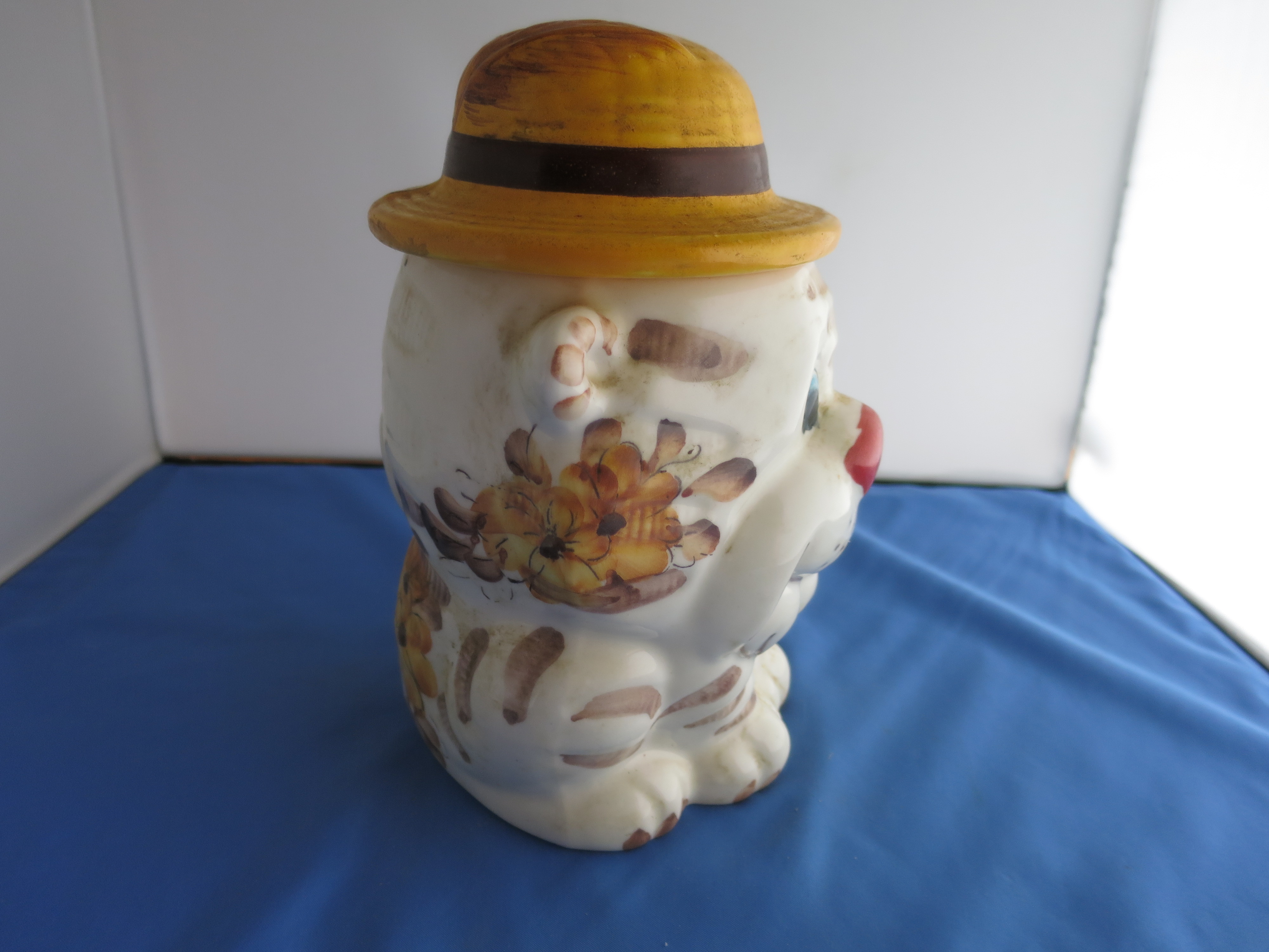 Vintage Lion Cub Cookie Jar Cracker Jar Brazil