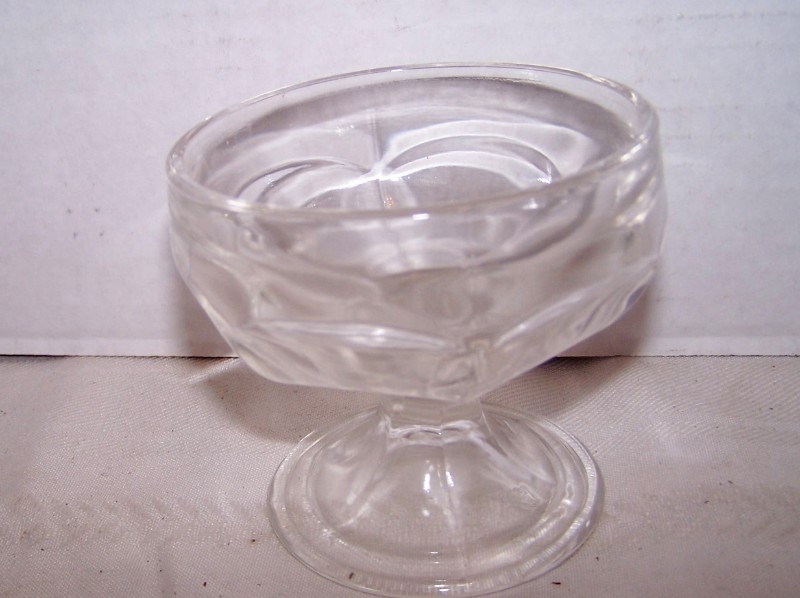 4 Federal Clear Glass Sherbets