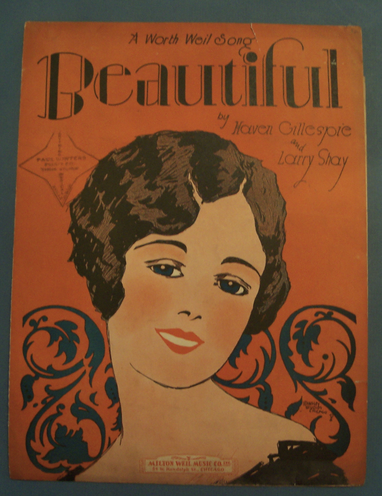 Sheet Music of 1927 Beautiful
