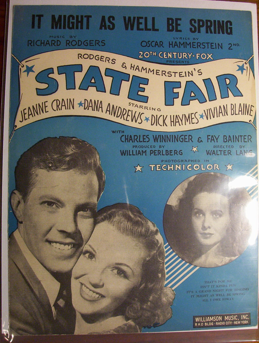 Sheet Music For 1955 It Might As Well Be Spring