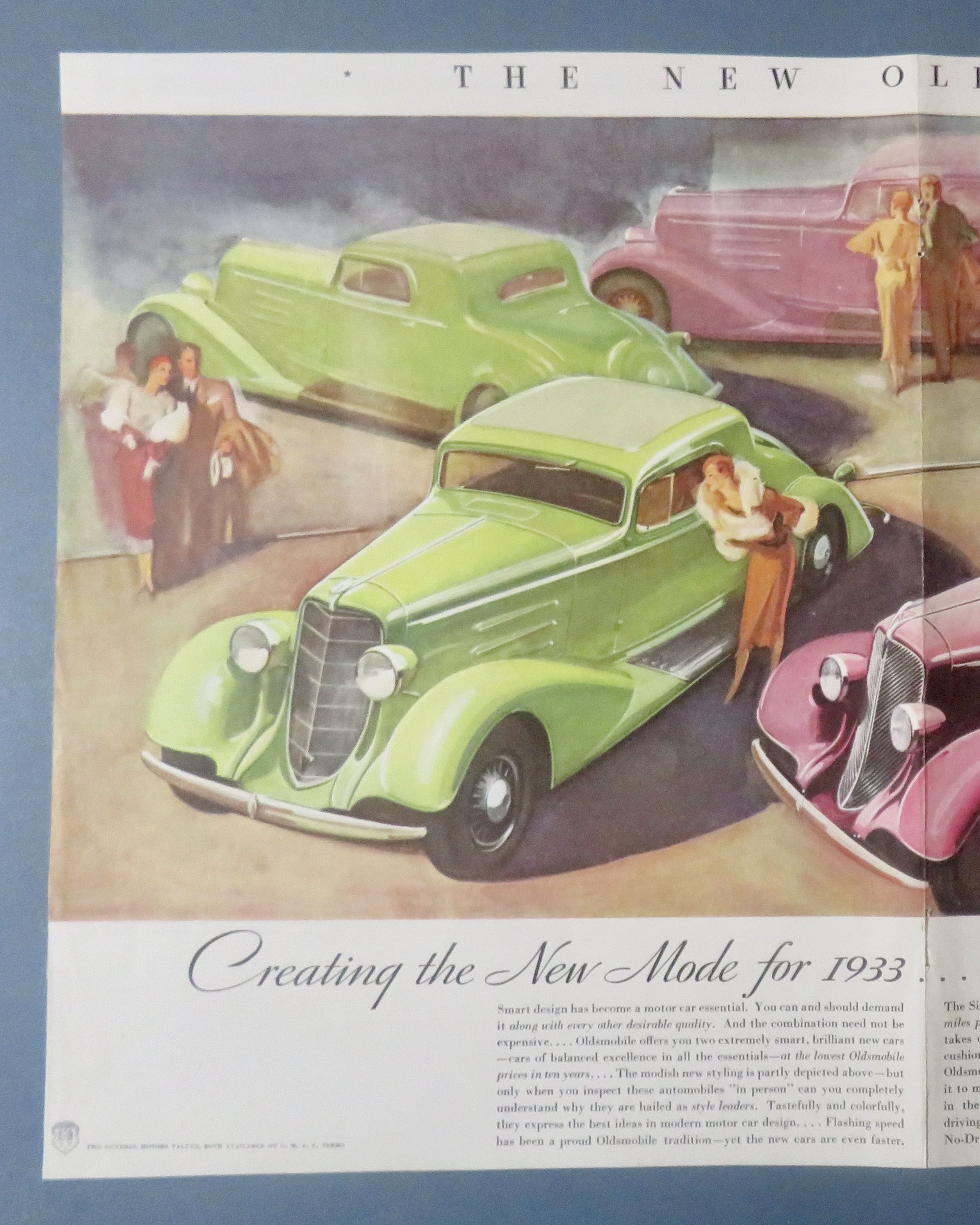 1933 Oldsmobile with New Six & New Straight Eight