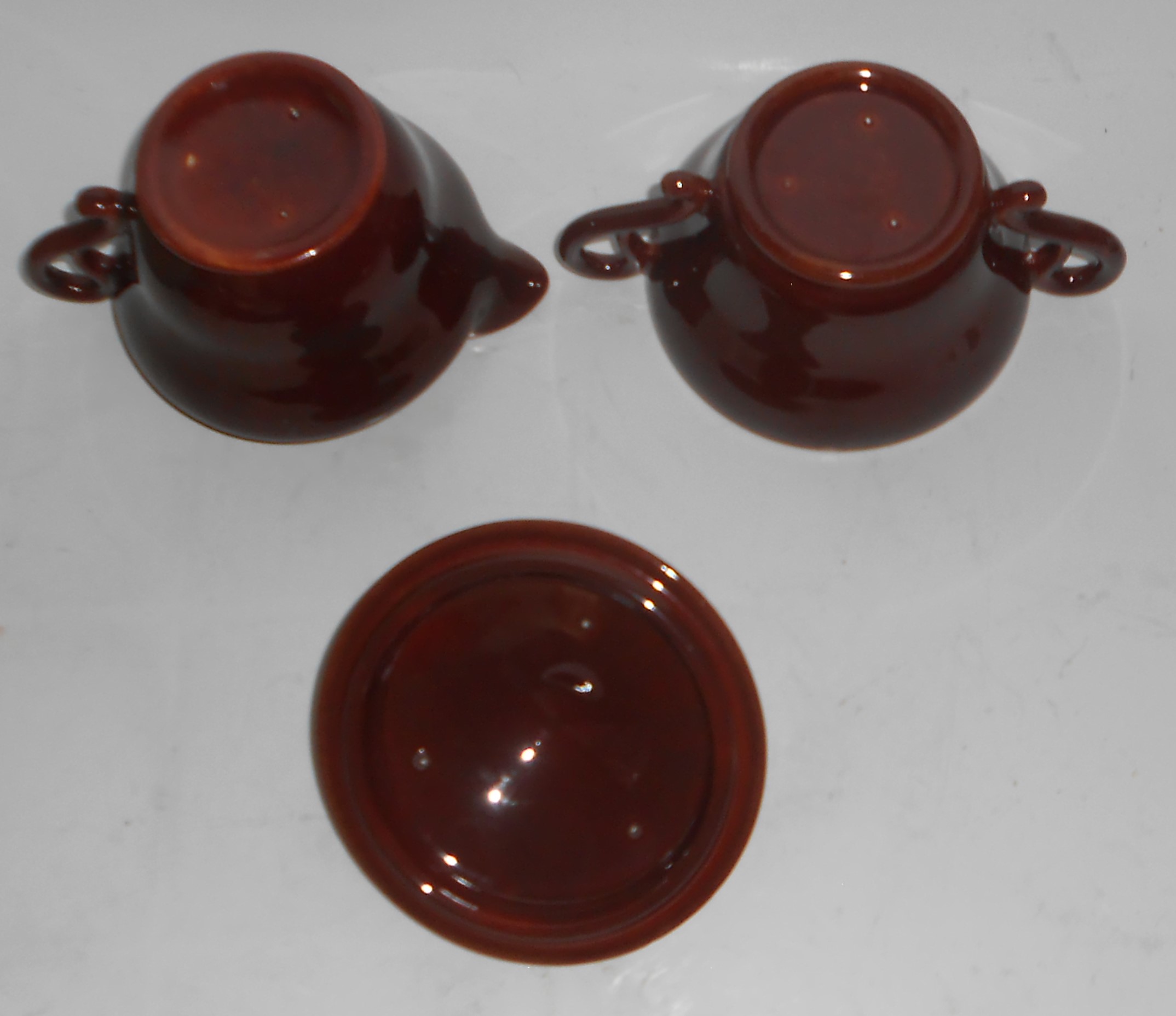 VINTAGE Franciscan Pottery El Patio Redwood Creamer/Sug