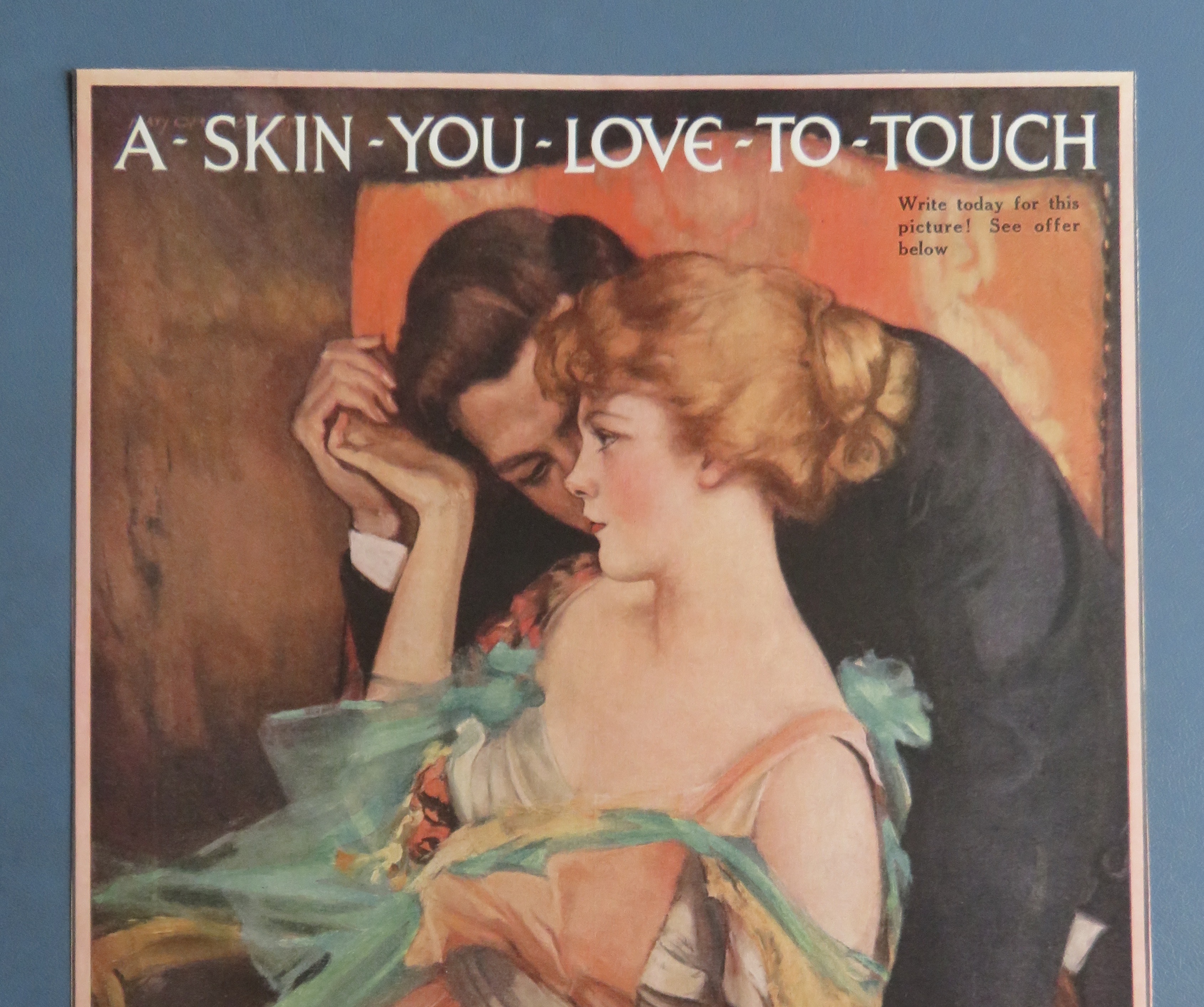 1916 John H Woodbury's Facial Soap with Man & Woman