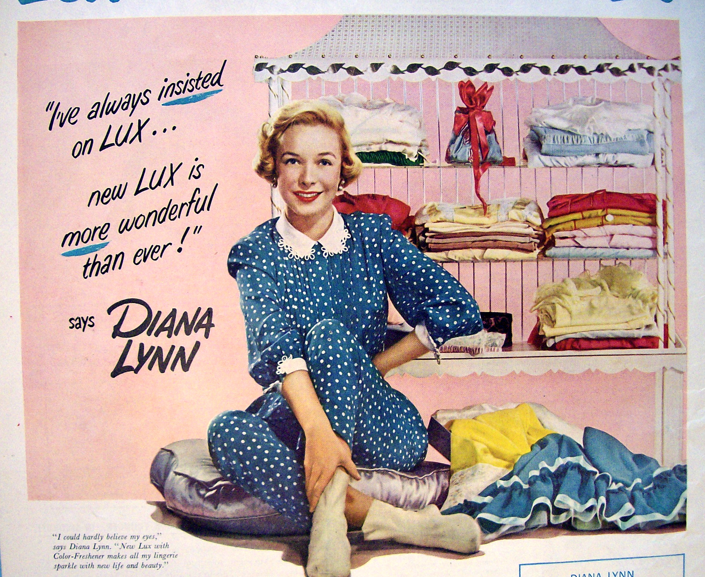1951 Lux Soap with Diana Lynn