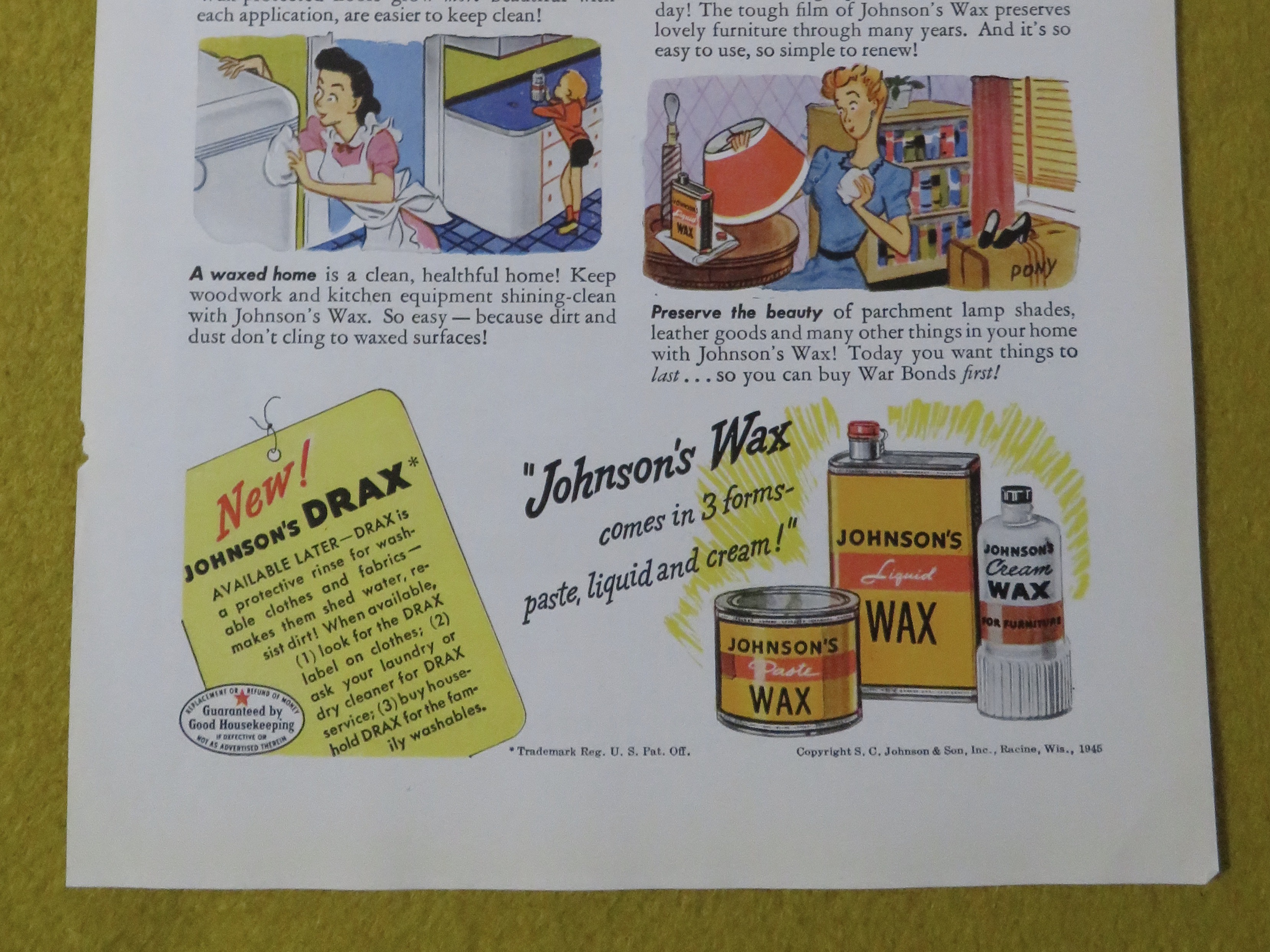 1945 Johnson's Wax with Fibber McGee & Molly