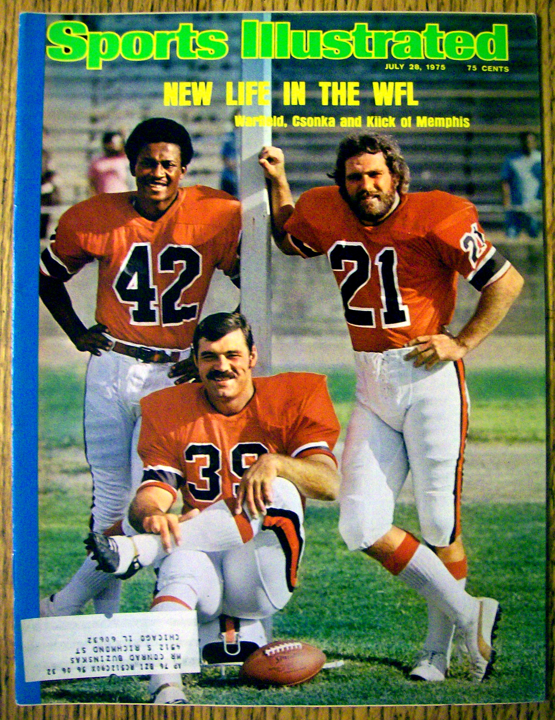 Sports Illustrated Magazine-July 28, 1975-New Life WFL
