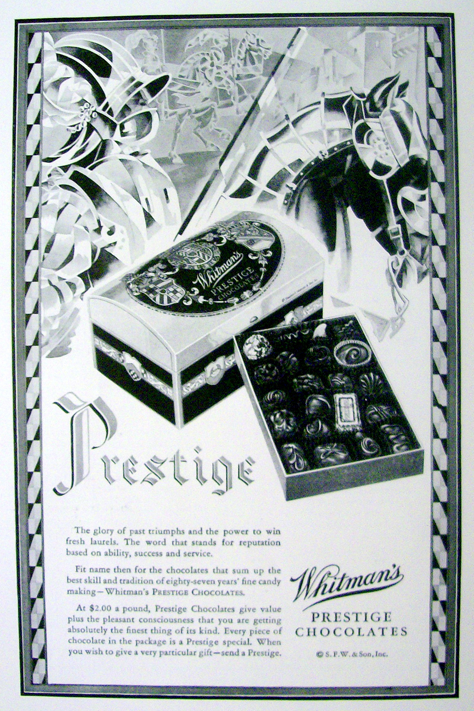 1929 Whitman's Prestige Chocolates