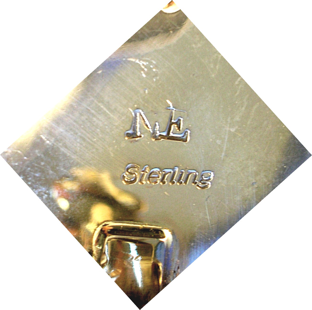 Nelson Eustace Sterling Silver White Buffalo Clip Earri