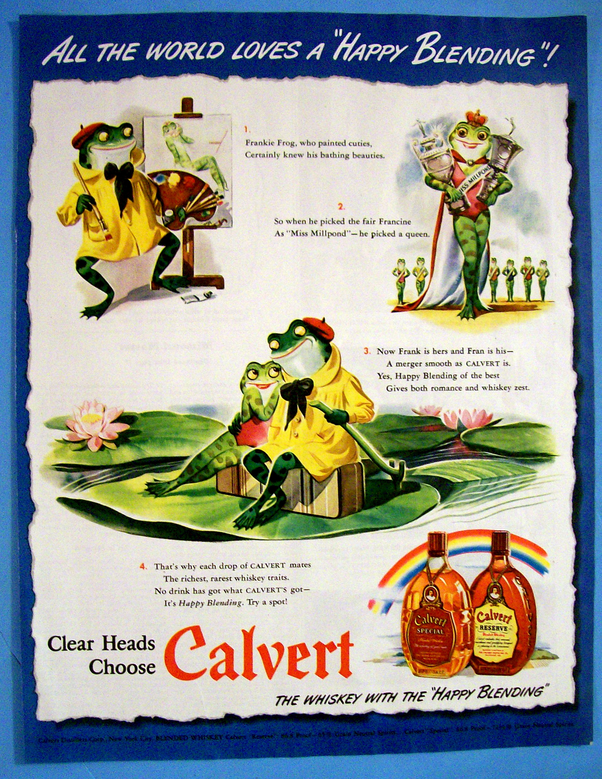Vintage Ad: 1942 Calvert Whiskey