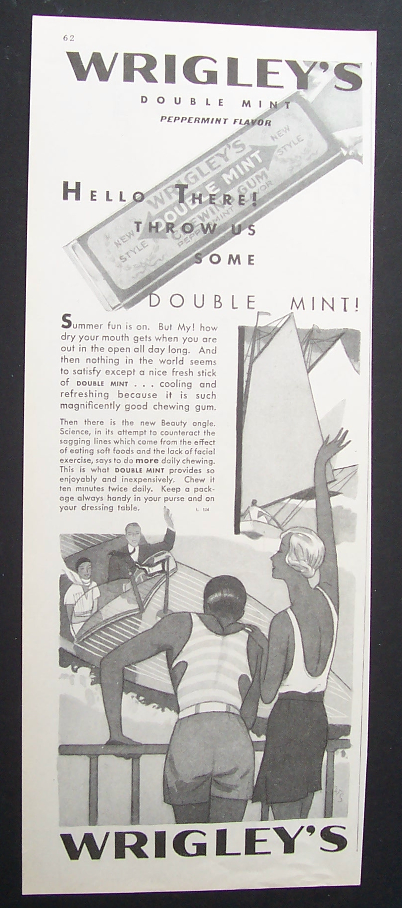 Vintage Ad: 1931 Wrigley's Double Mint Chewing Gum