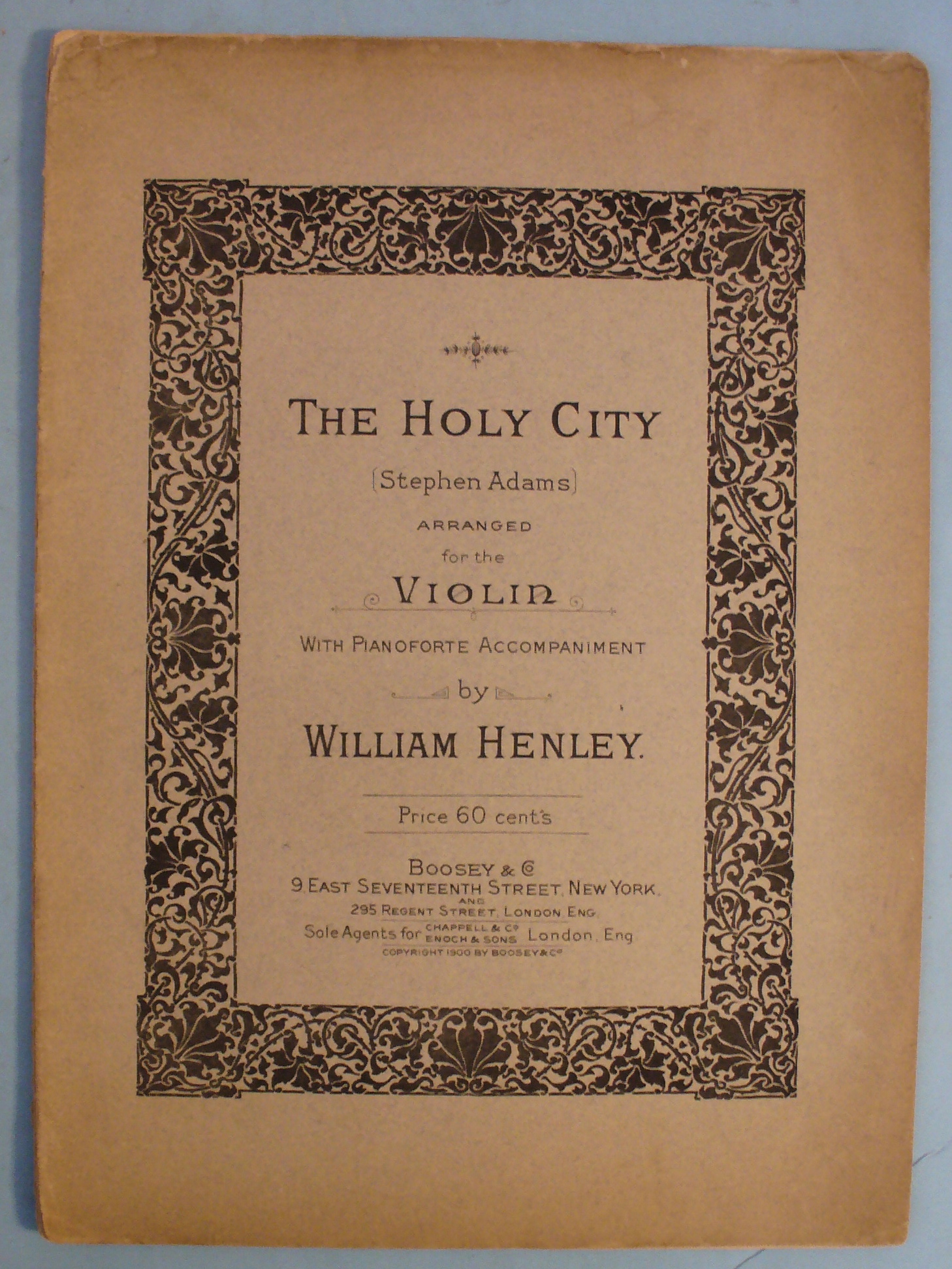 1900 The Holy City by Stephen Adams