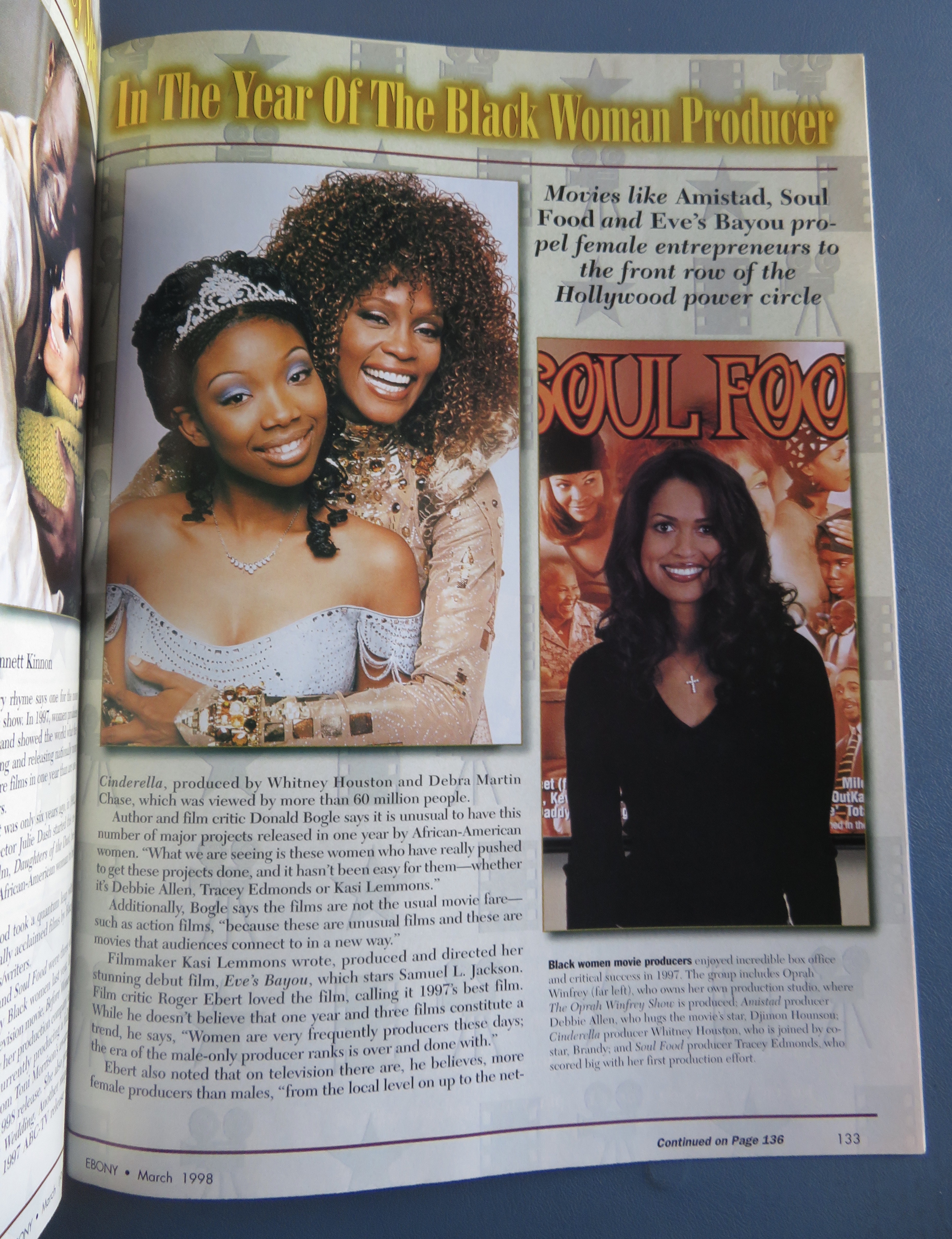 Ebony Magazine - March 1998 - Oprah, Whitney & More
