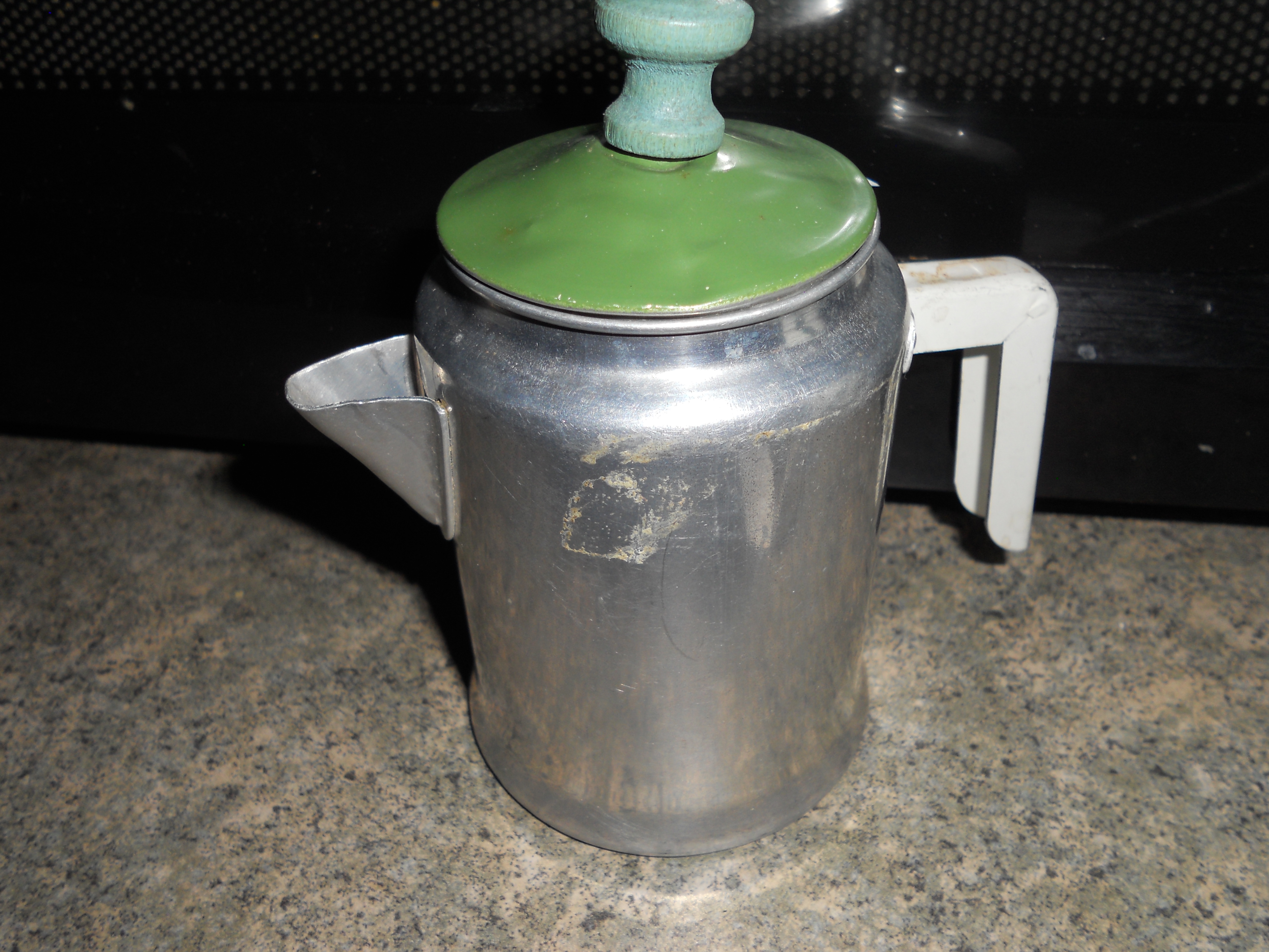 Vintage Coffee Pot Aluminum Dolls Childs Play