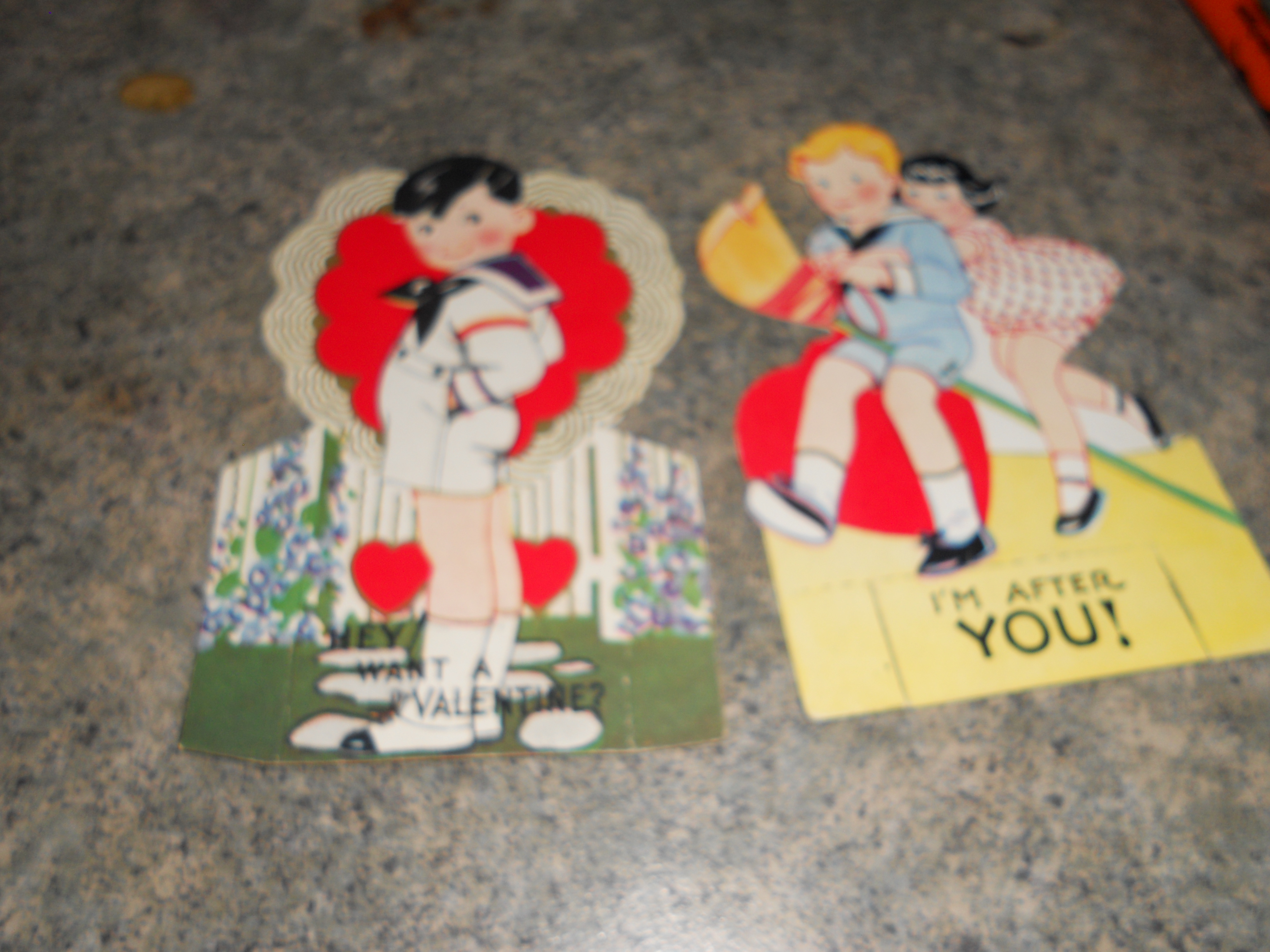Carrington Valentine Cards Pair, Stand Ups