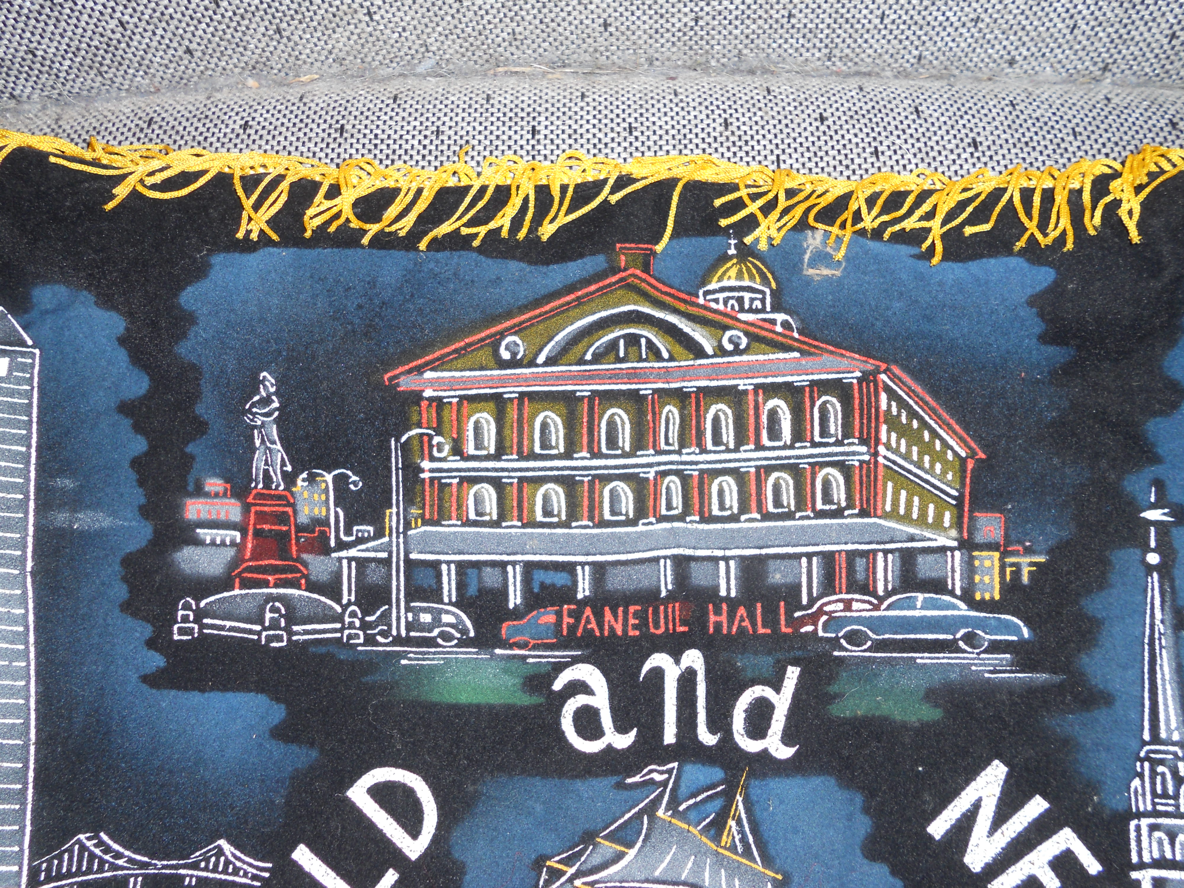 Old and New Boston Pillow Cover