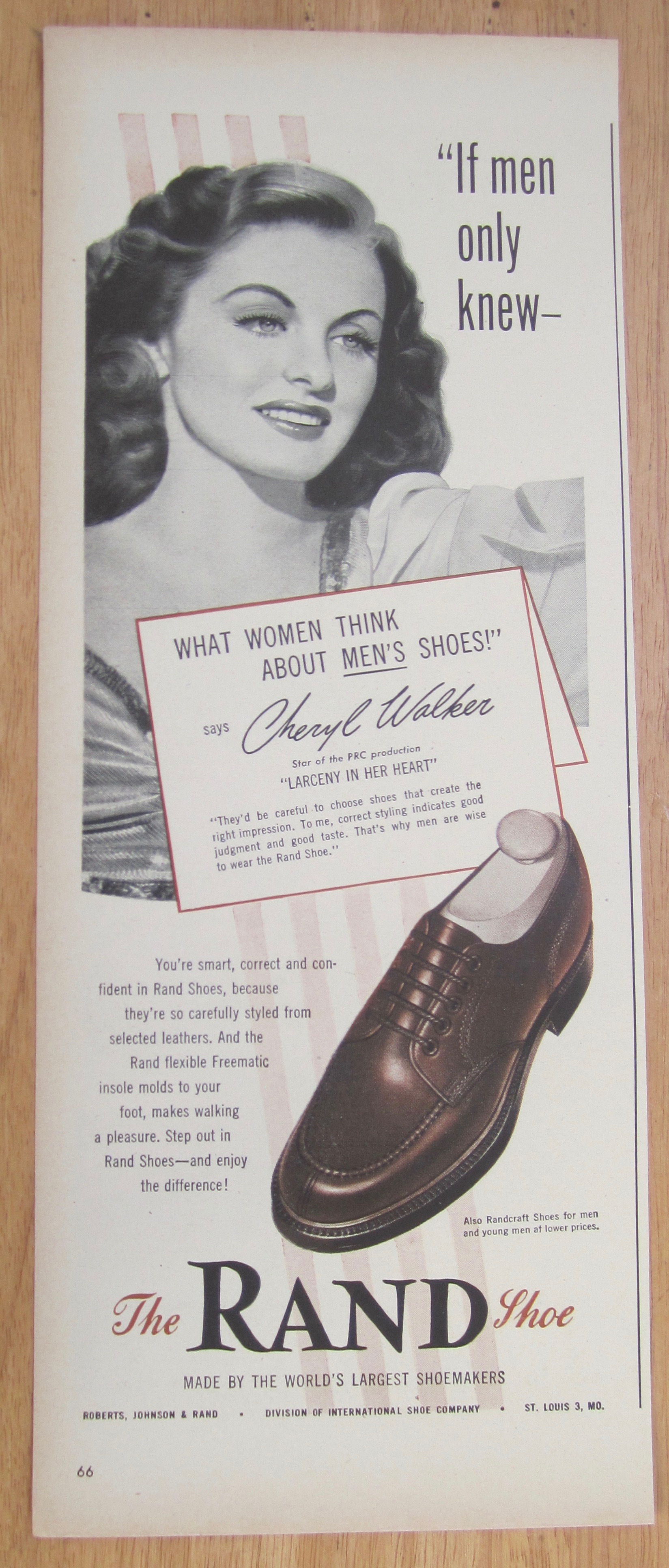 1946 Rand Shoes with Cheryl Walker