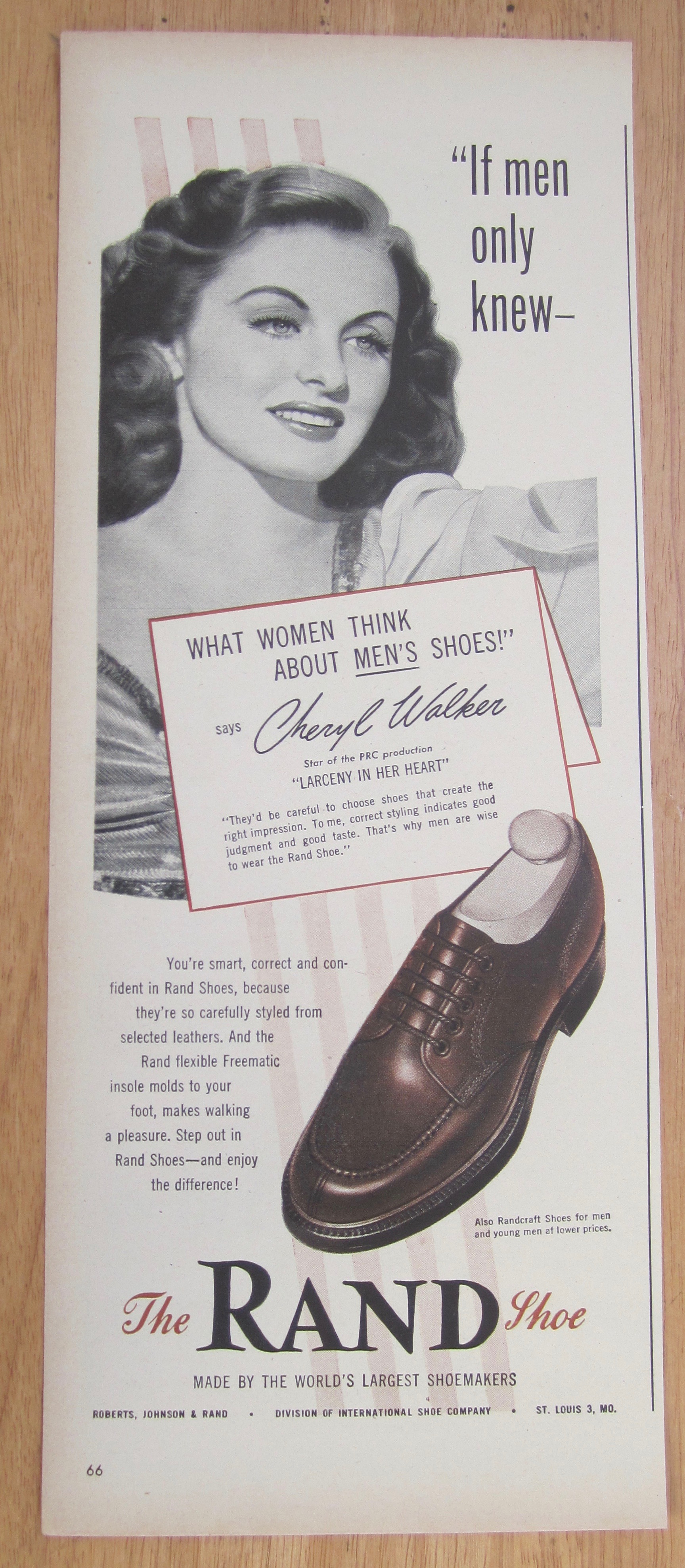 1946 Rand Shoes with Cheryl Walker
