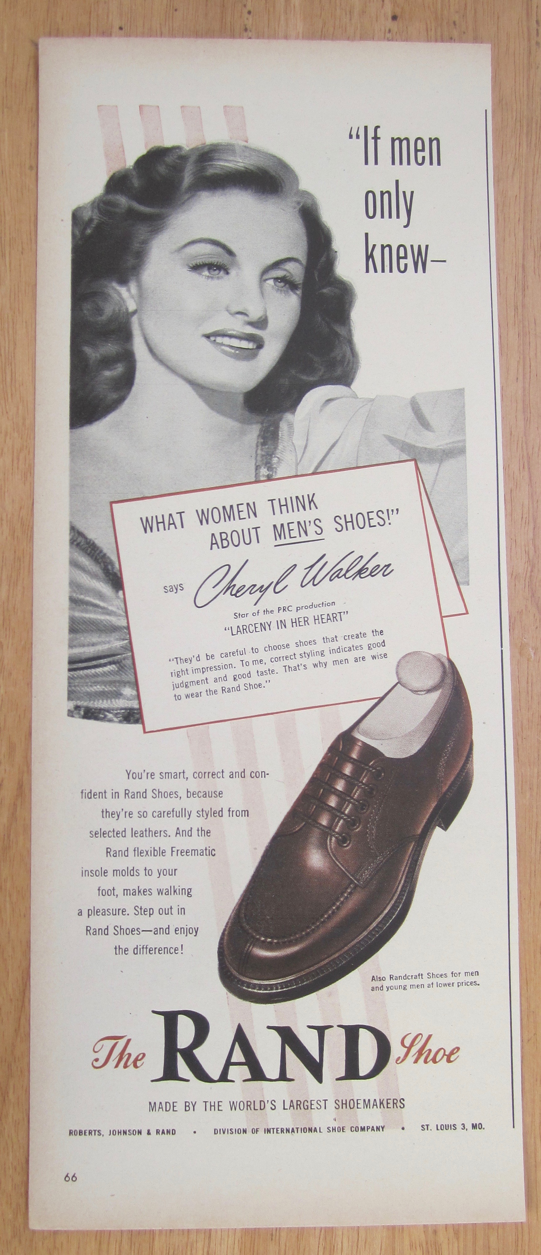1946 Rand Shoes with Cheryl Walker