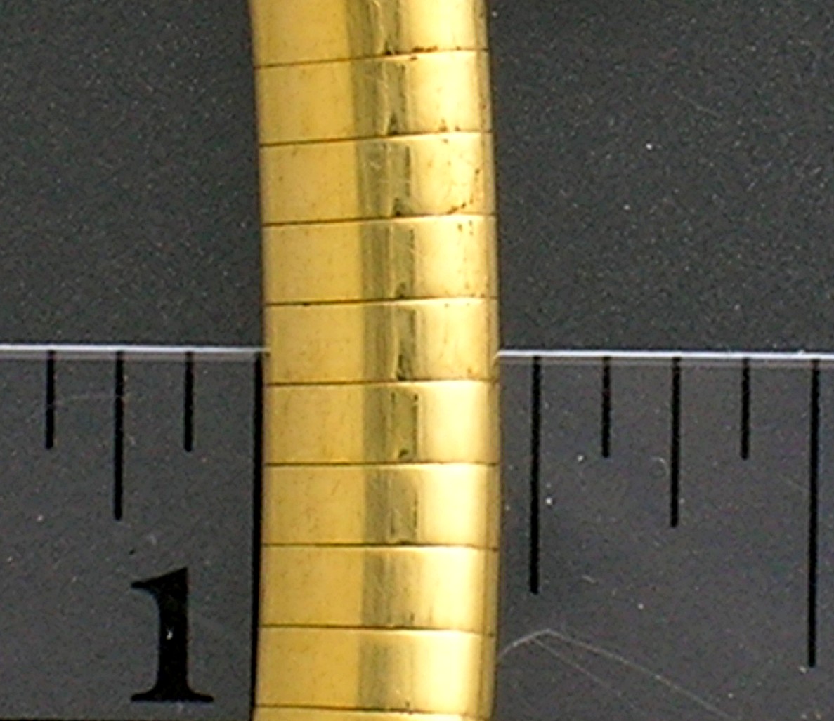 14K Yellow Gold Omega Necklace Signed Furafin