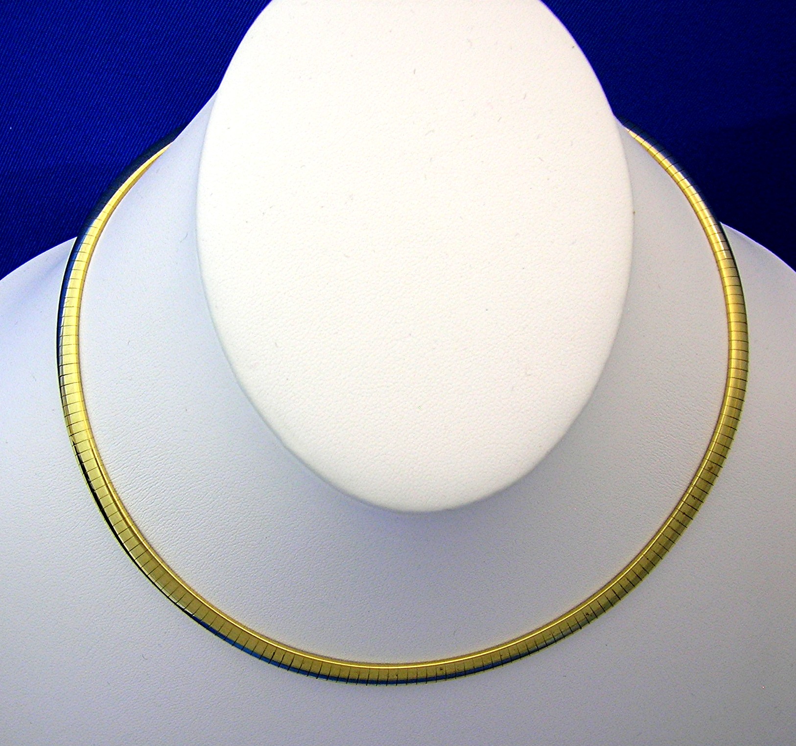14K Yellow Gold Omega Necklace Signed Furafin