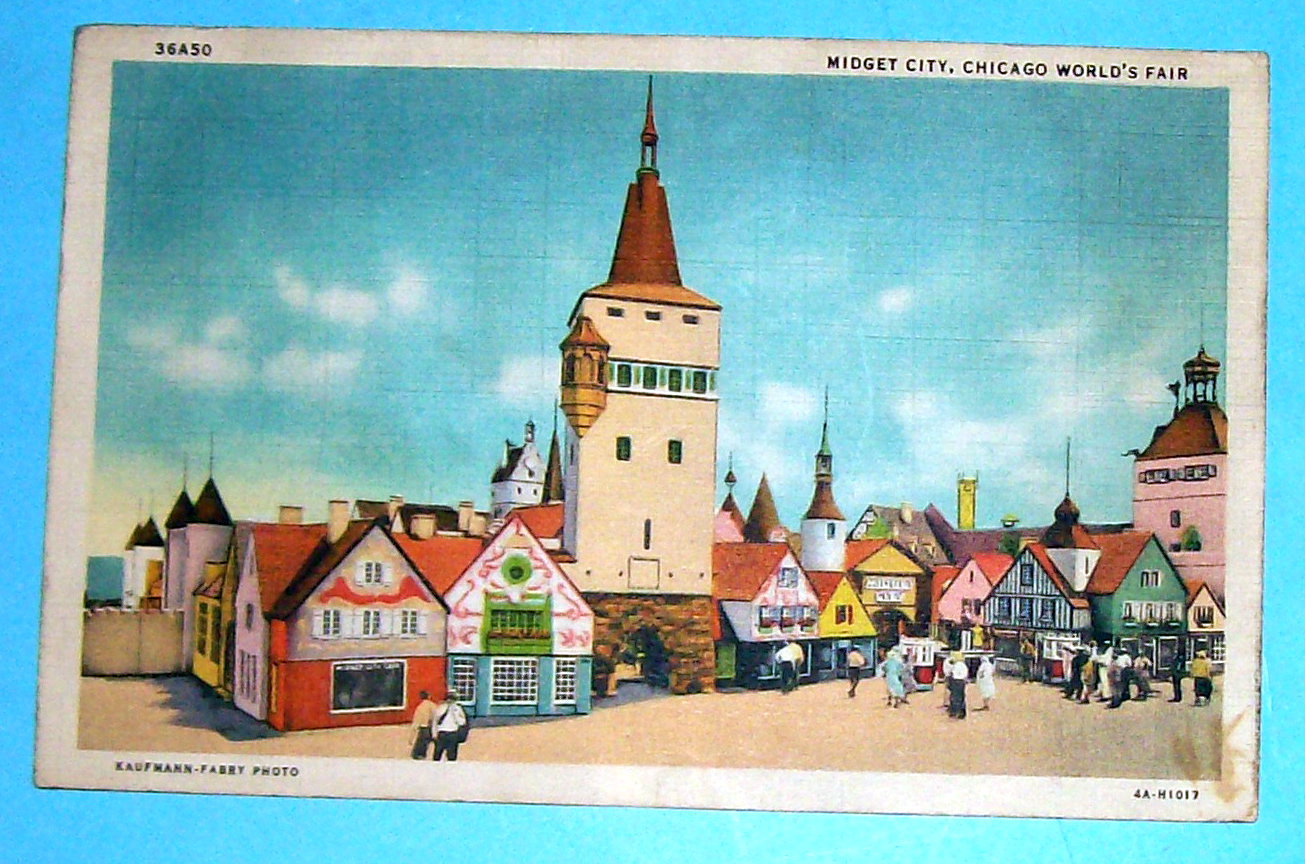 1933 Century of Progress, Midget City Postcard
