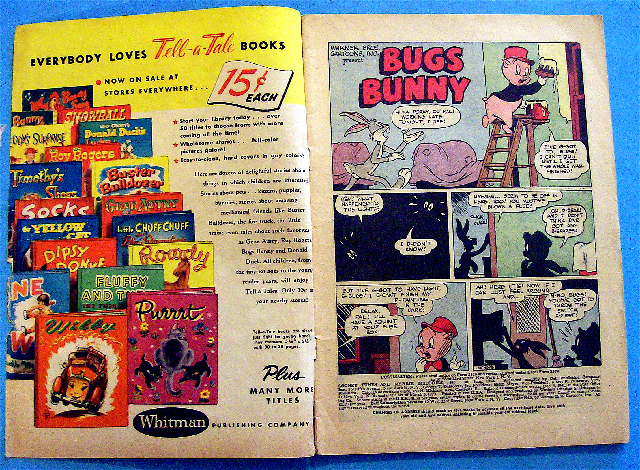 Looney Tunes Comic #140 June 1953 Bugs Bunny