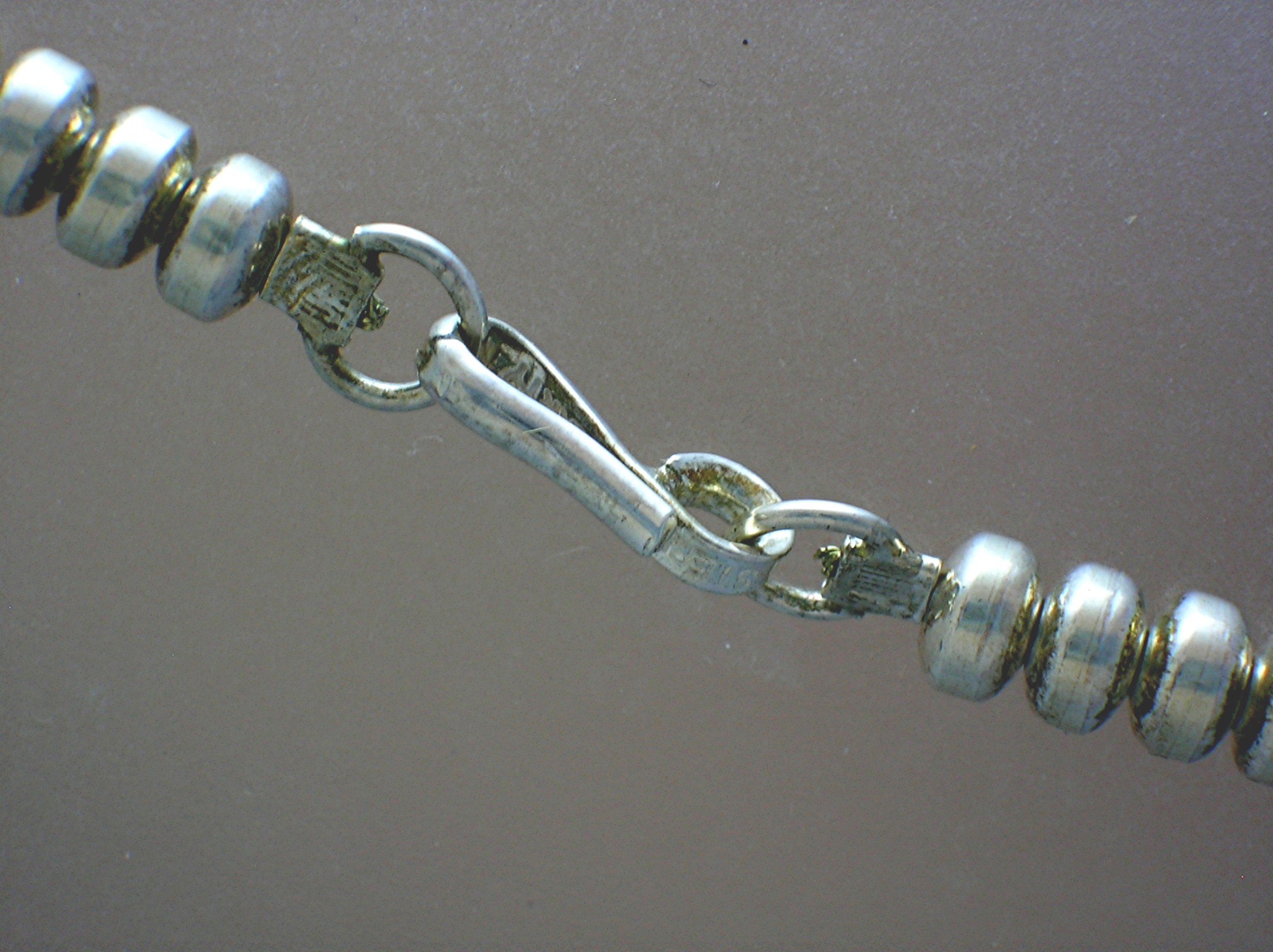 Navajo Sterling Silver Beads By  MARTY MONTY