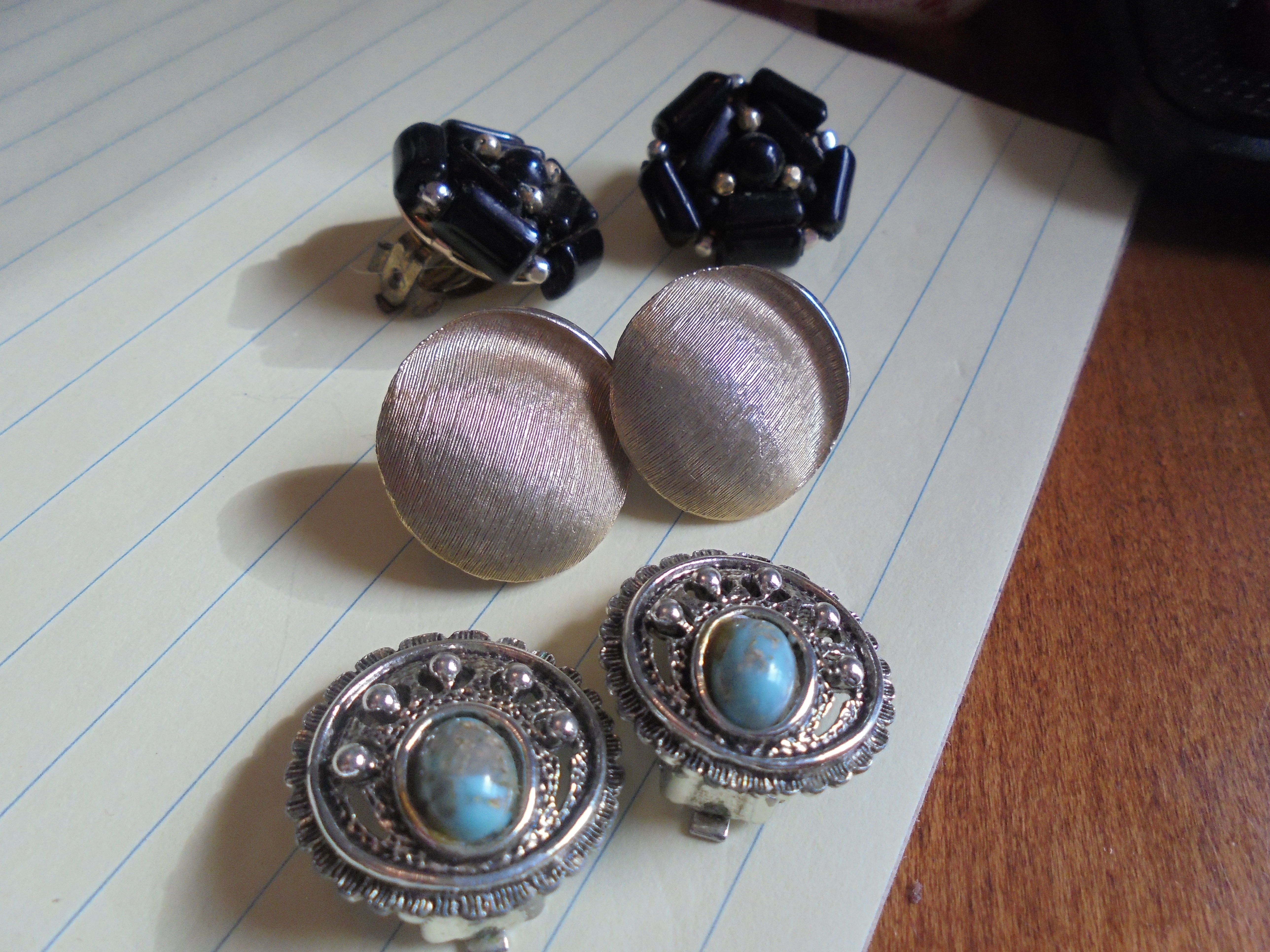 Earrings, Three Pair