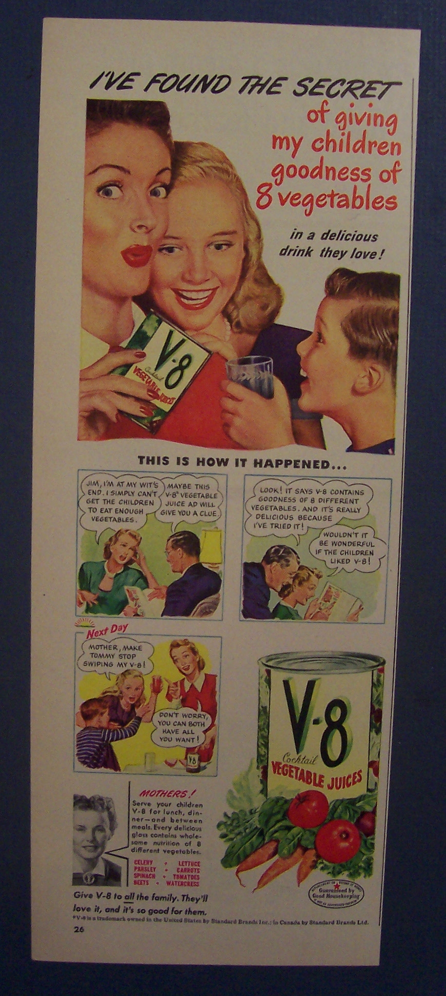 1948 V - 8 Vegetable Juice