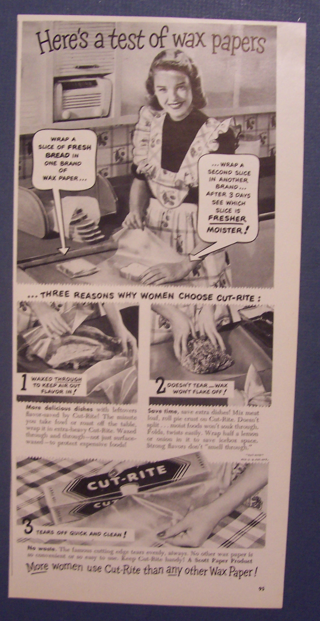 1948  Cut - Rite  Wax  Paper