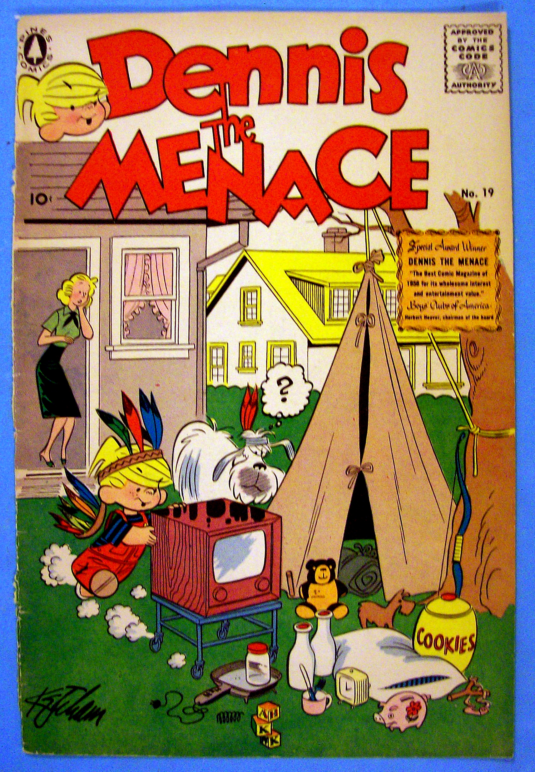 Dennis the Menace Comic Cover #19 November 1957