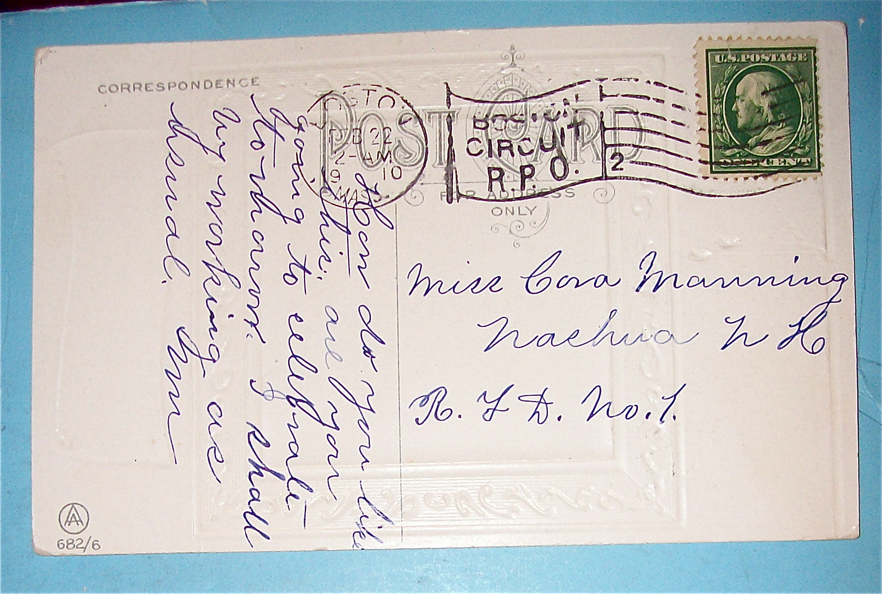Picture Of Four Horses Postcard