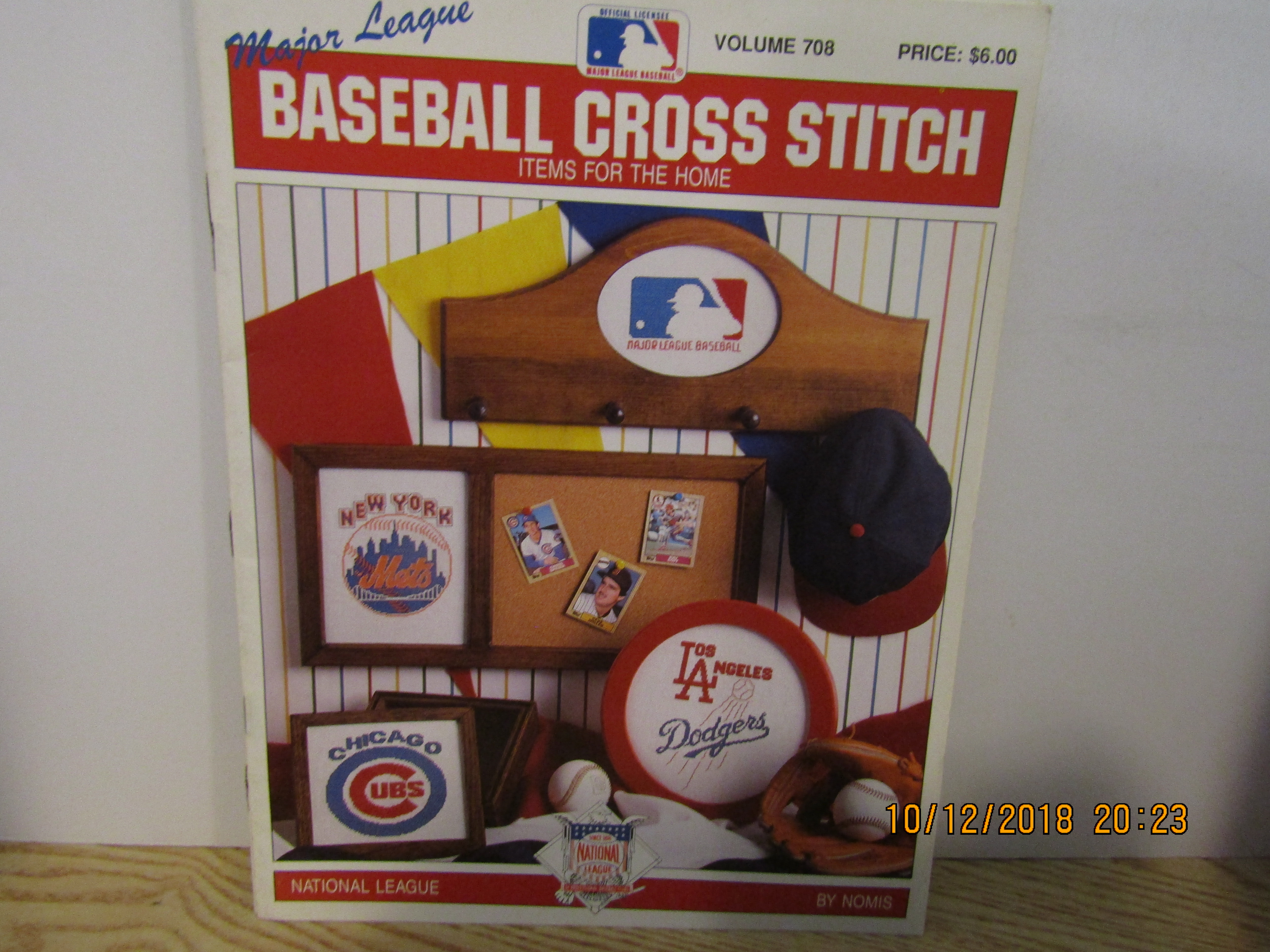 Nomis Baseball Cross Stitch National League  #708
