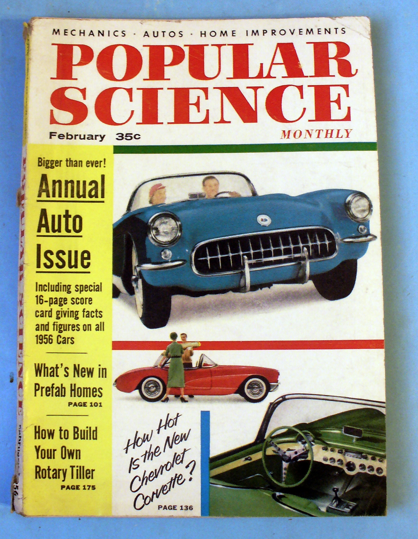 Popular Science-February 1956-How Hot Is The Corvette