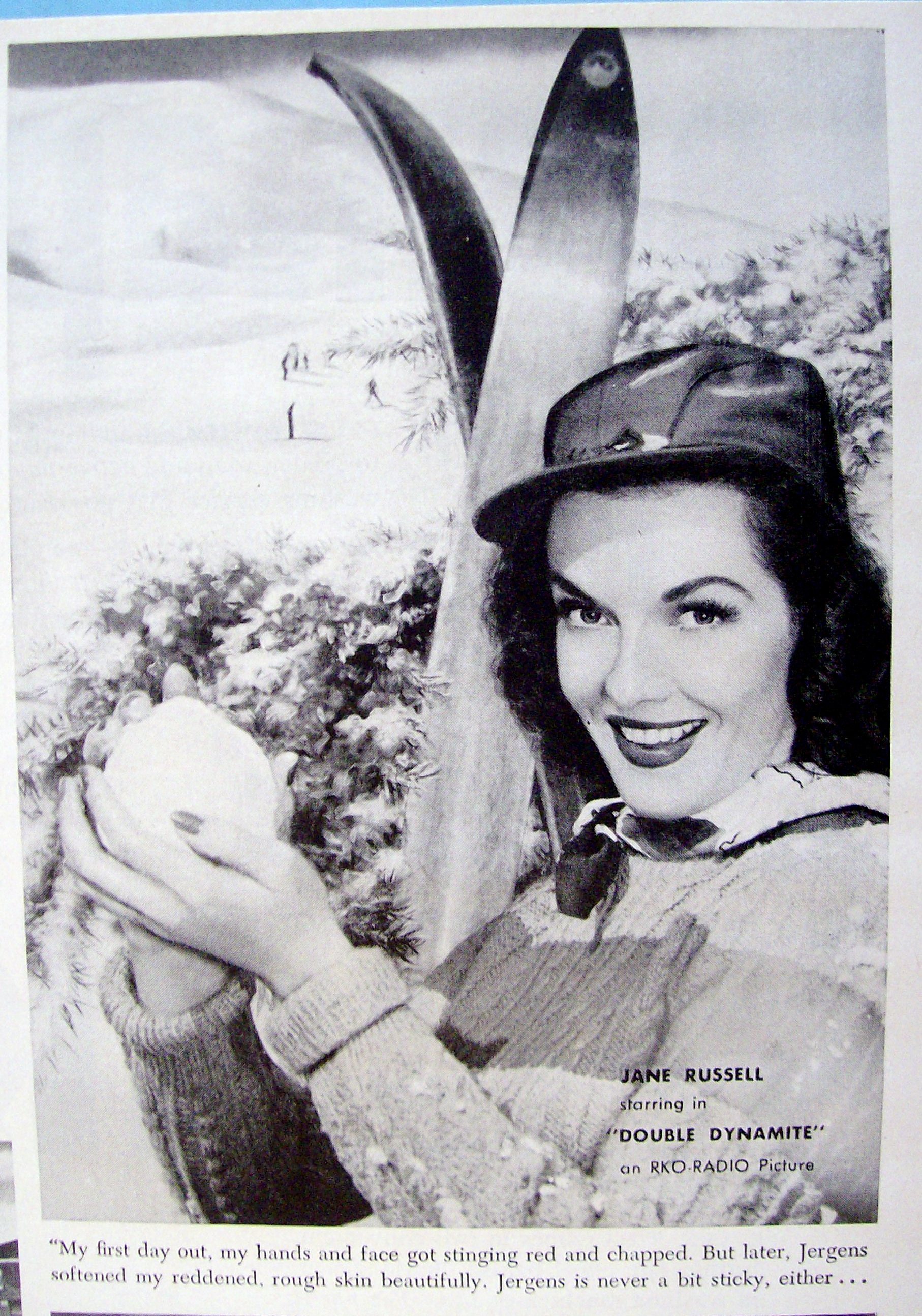 Vintage Ad: 1952 Jergens Lotion w/ Jane Russell