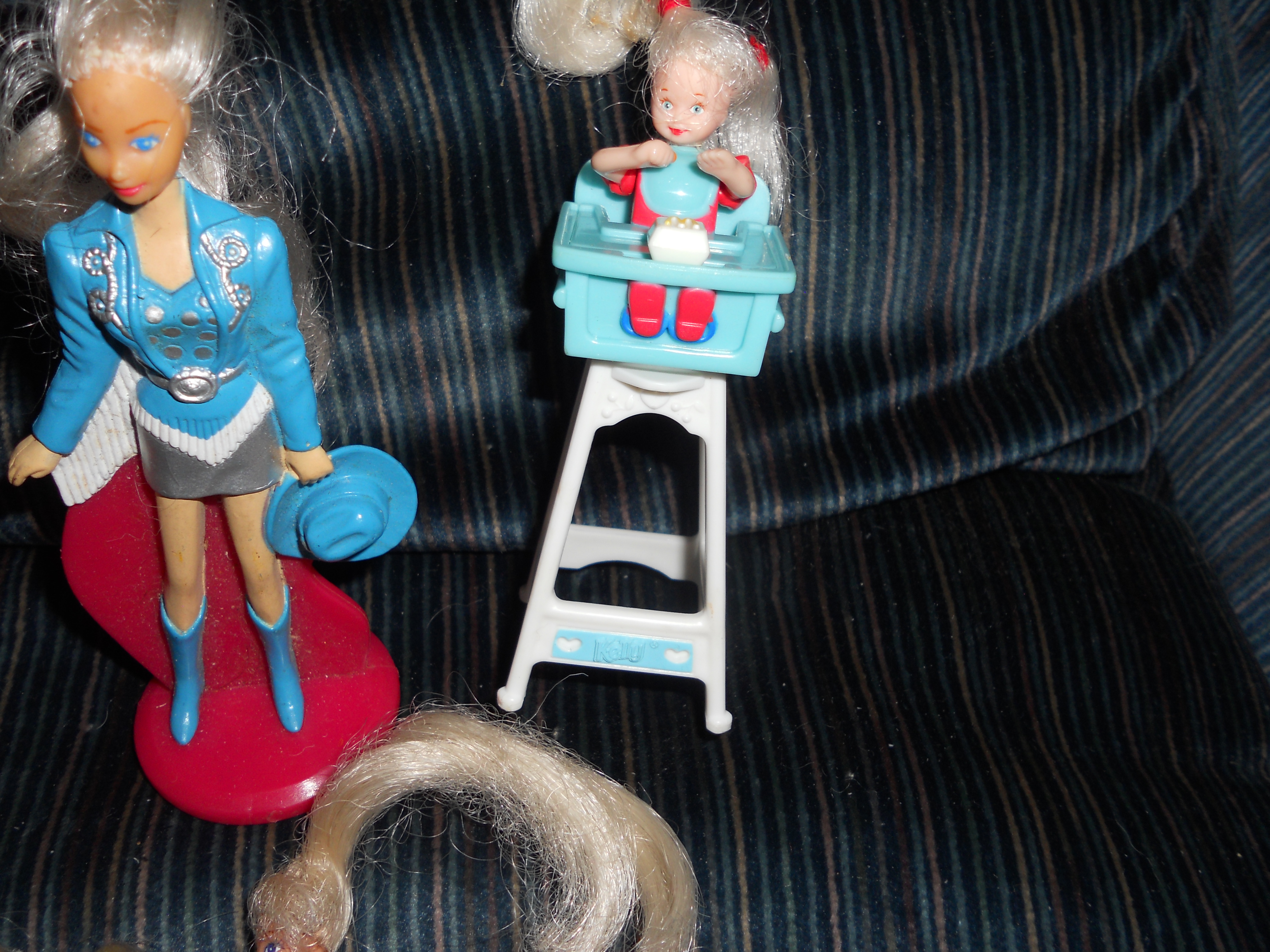 Barbie Doll Miniatures Lot of 7 1980s Mattel
