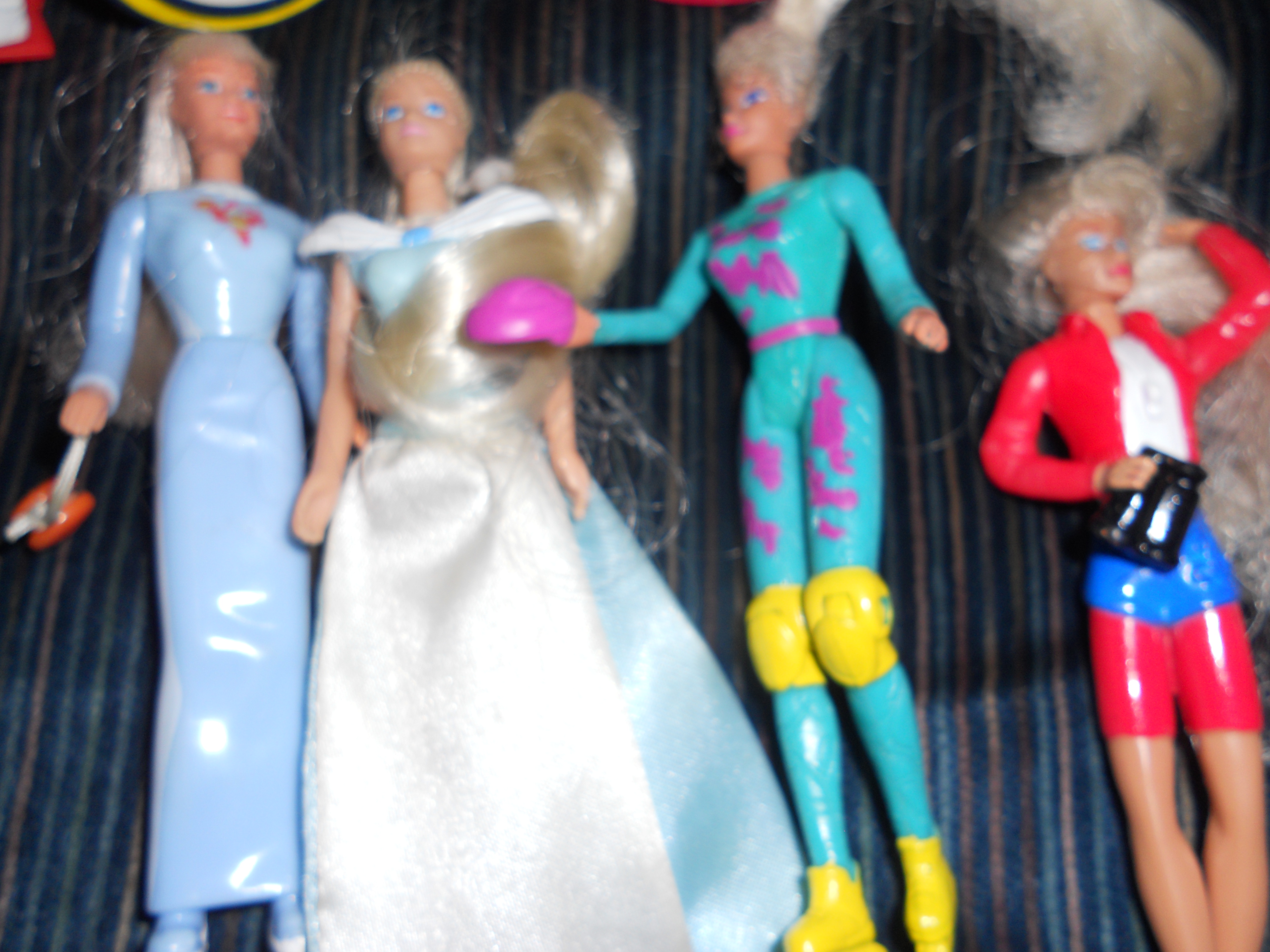Barbie Doll Miniatures Lot of 7 1980s Mattel
