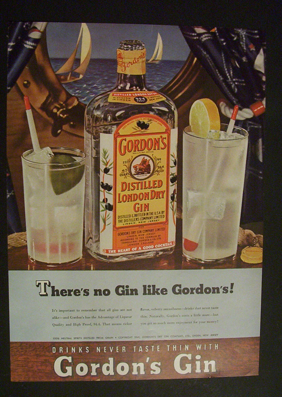 1941  Gordon's  Gin