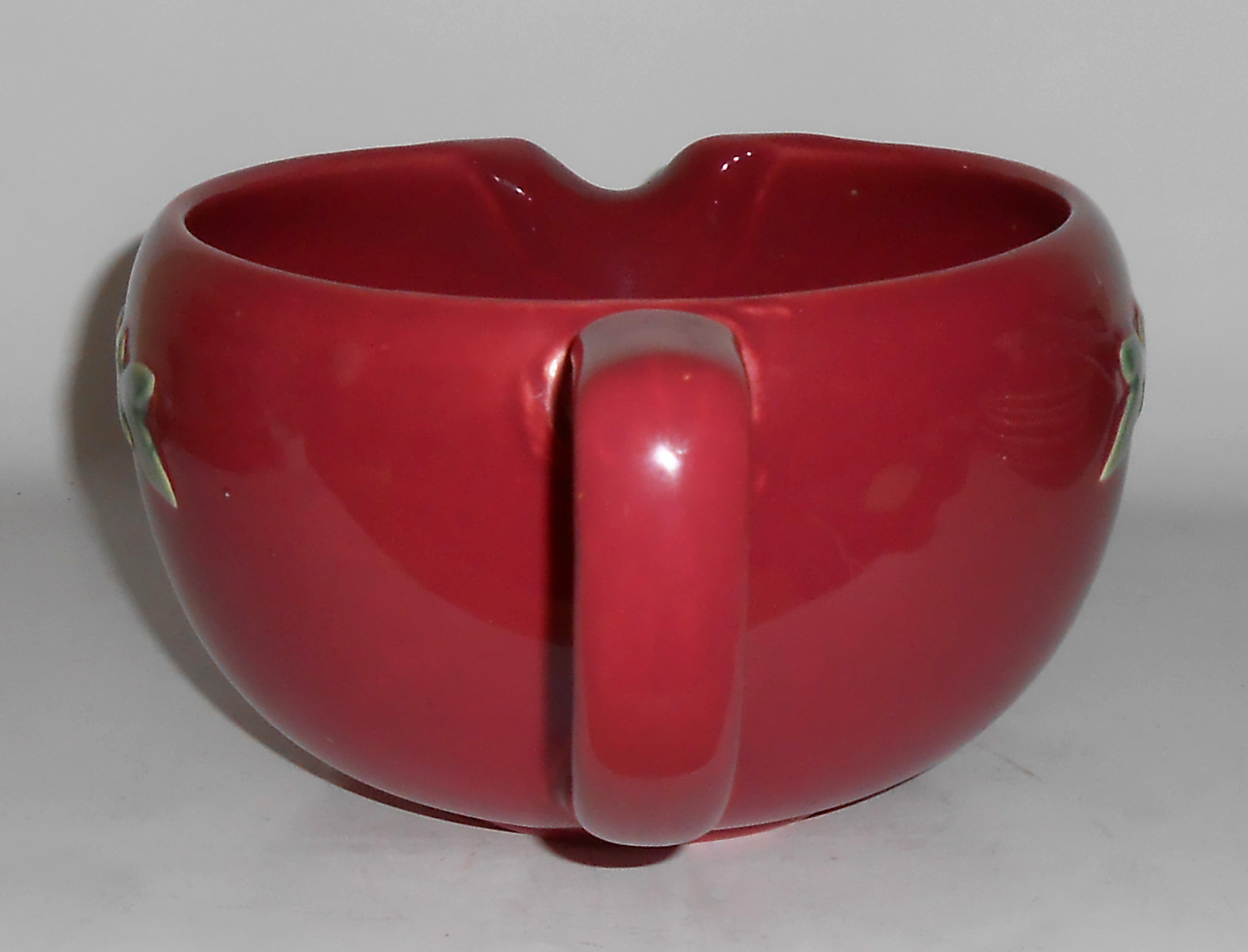 Coors Pottery Rosebud Red Medium Handled Batter Bowl
