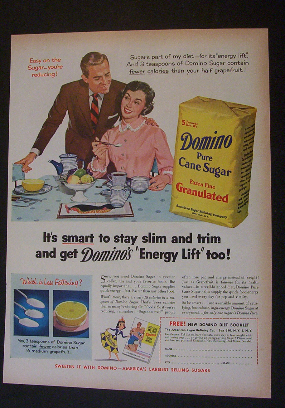 1955  Domino  Pure  Cane  Sugar