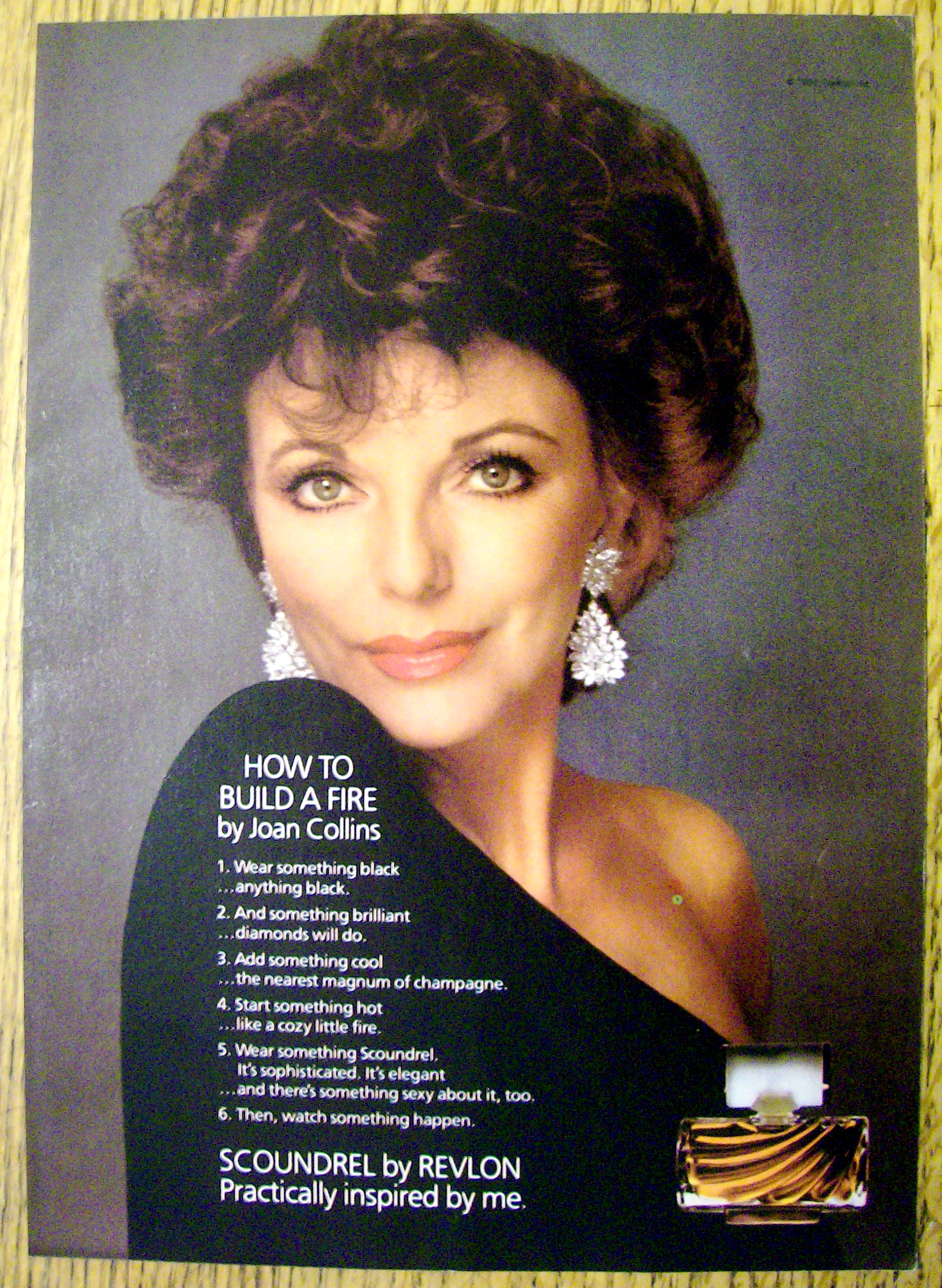 1984 Revlon Scoundrel w/Joan Collins/How To Build Fire