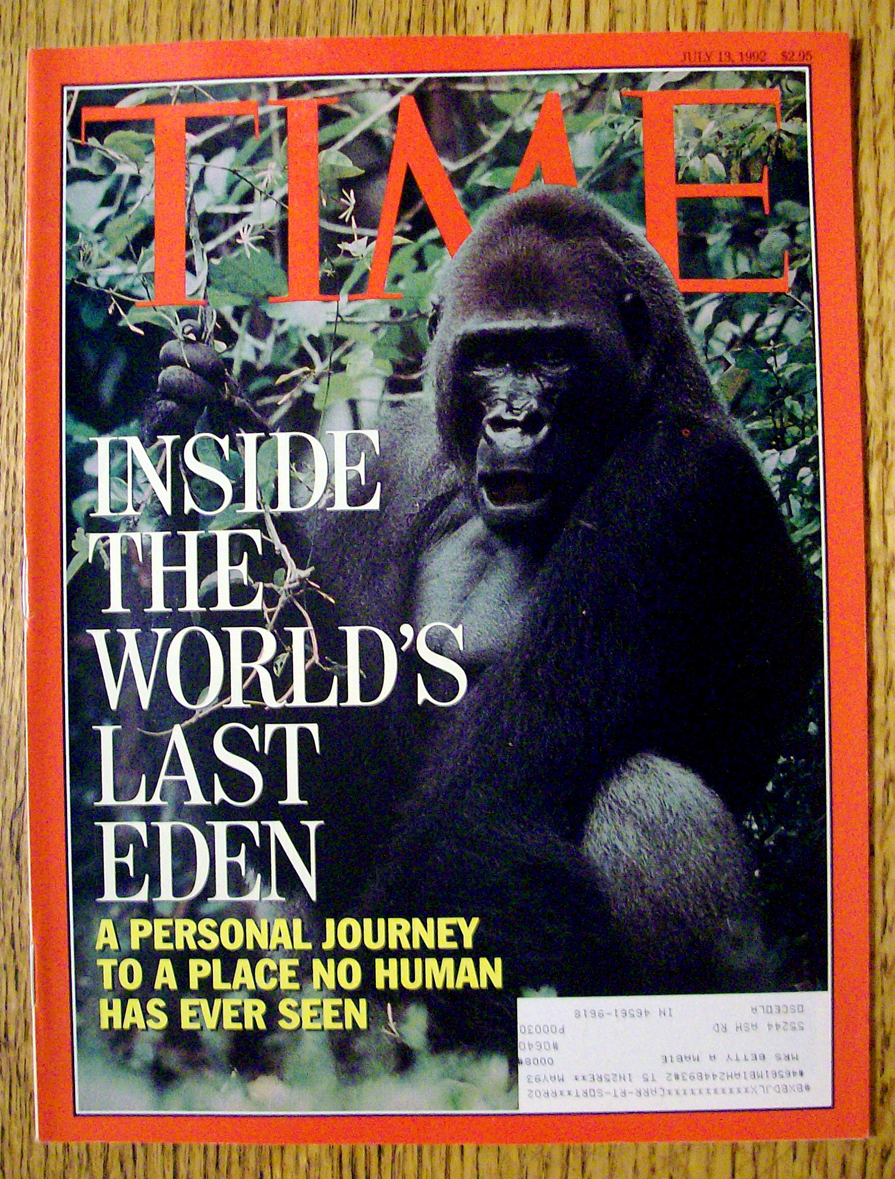 Time Magazine-July 13, 1992-Last Eden
