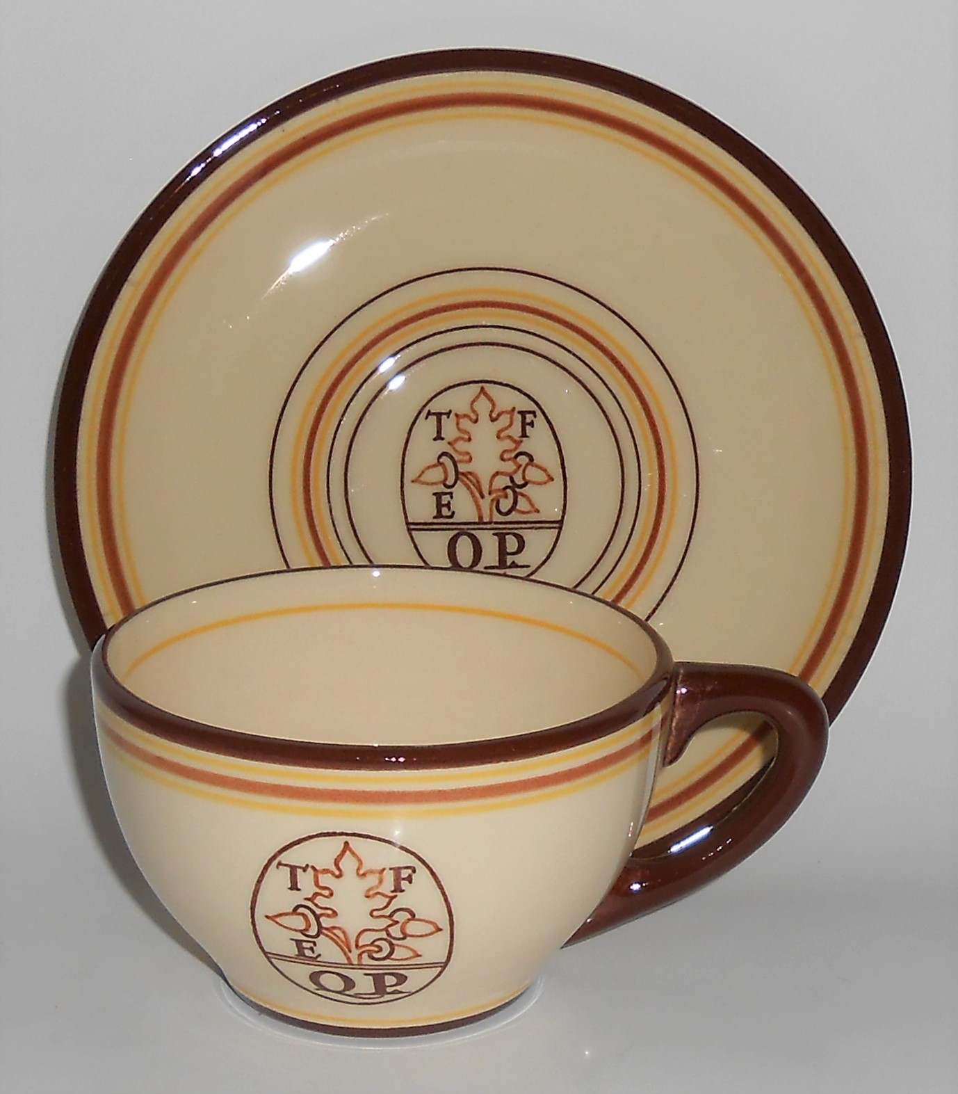 Franciscan Pottery Catalina Rancho Padua Custom Logo