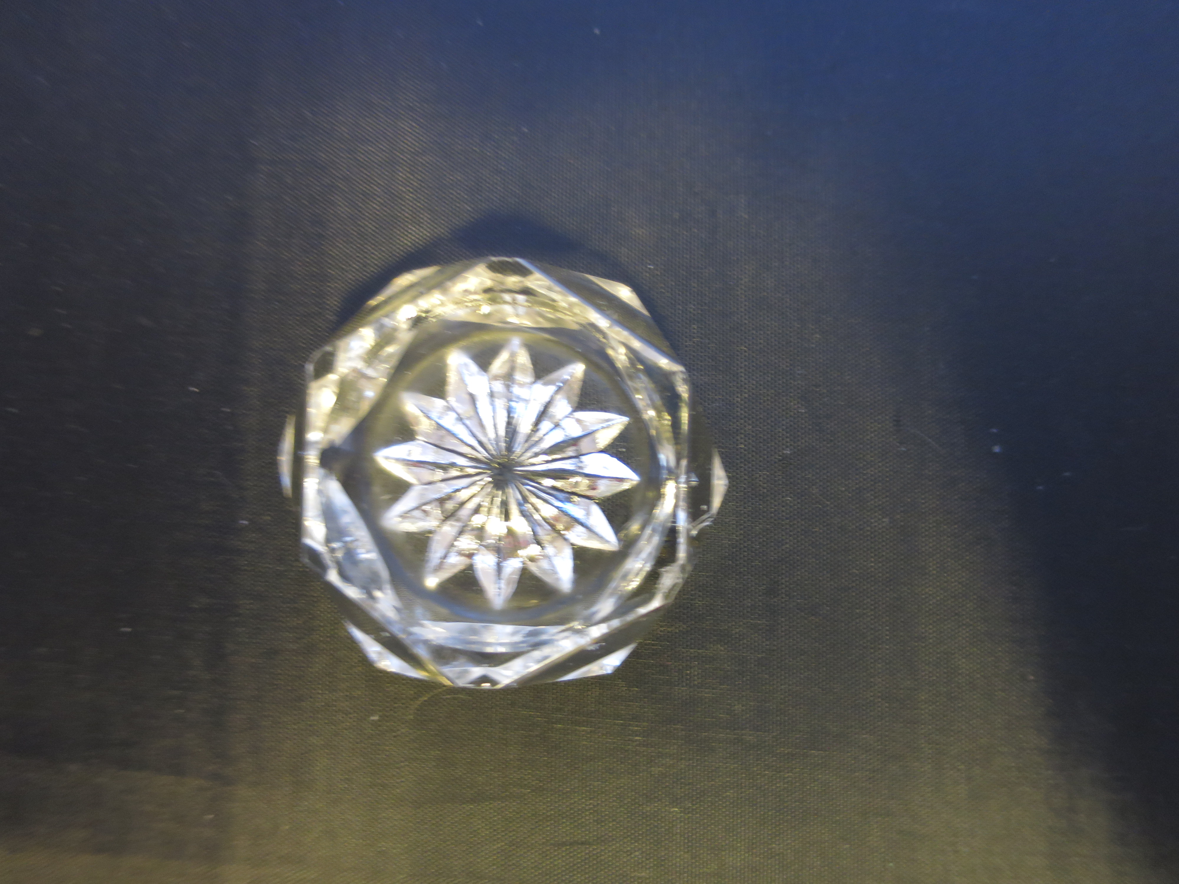 Bohemia Glass Czechoslovakia Salt Cellar Open Salt