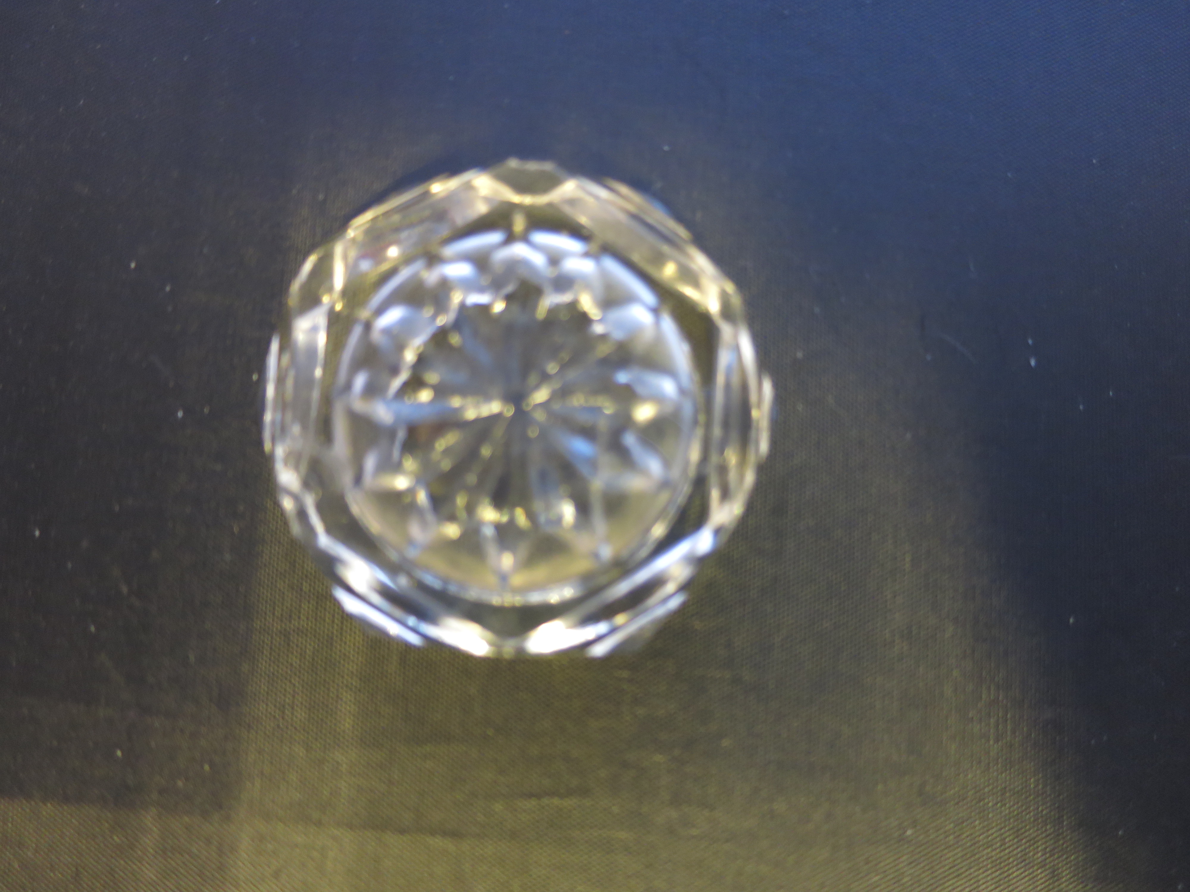 Bohemia Glass Czechoslovakia Salt Cellar Open Salt