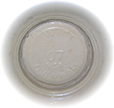 Cream Green Brown Leaves WATT Bowls